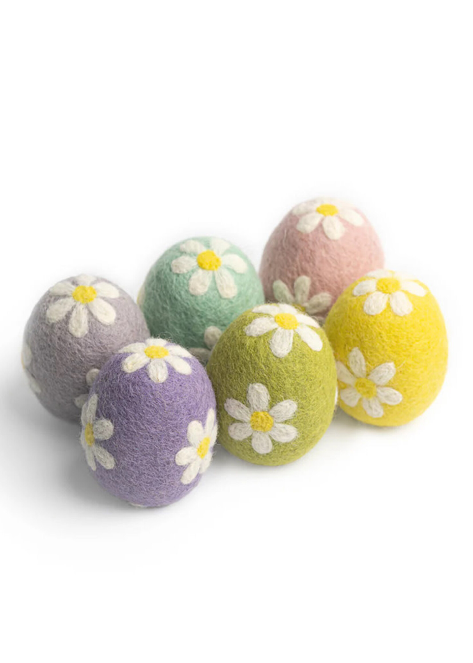Global Goods Partners Felt Floral Easter Eggs Set