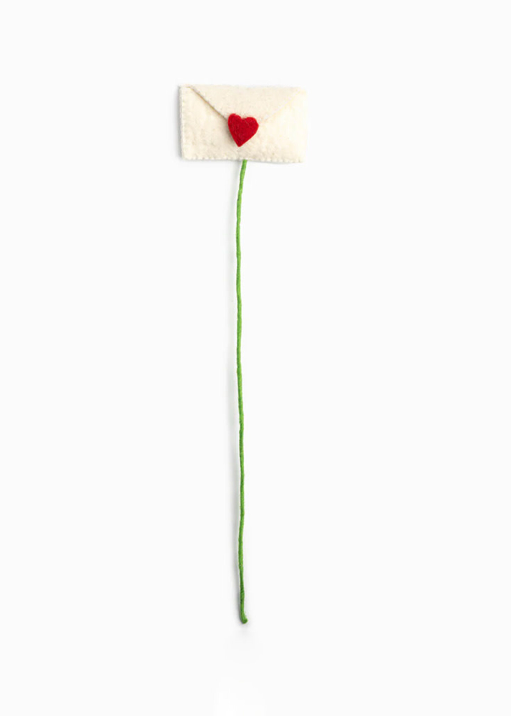 Global Goods Partners Felt Envelope Accent Stem