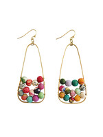 WorldFinds Embedded Kantha Earrings
