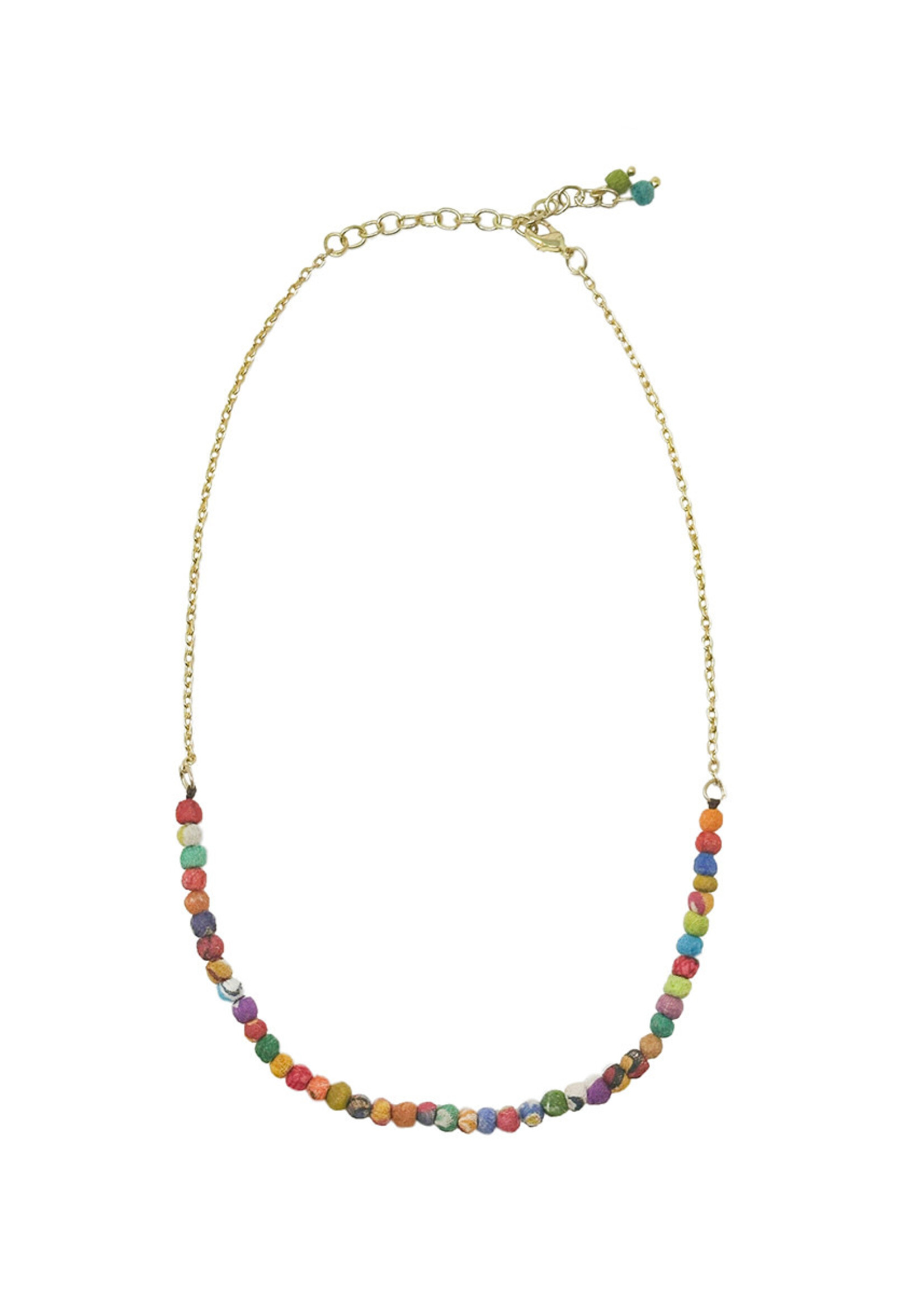 WorldFinds Kantha Milieu Demi Necklace