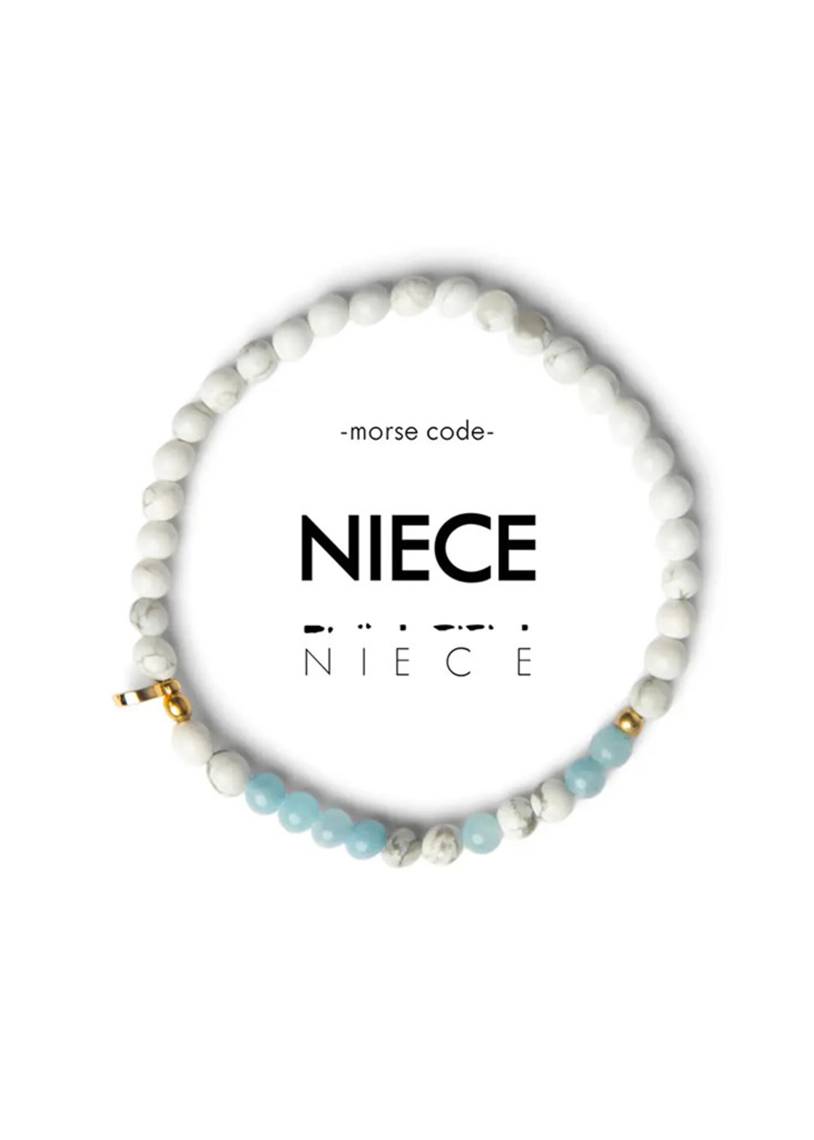 Ethic Goods Morse Code NIECE Bracelet