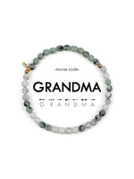 Ethic Goods Morse Code GRANDMA Bracelet - Jasper & Howlite