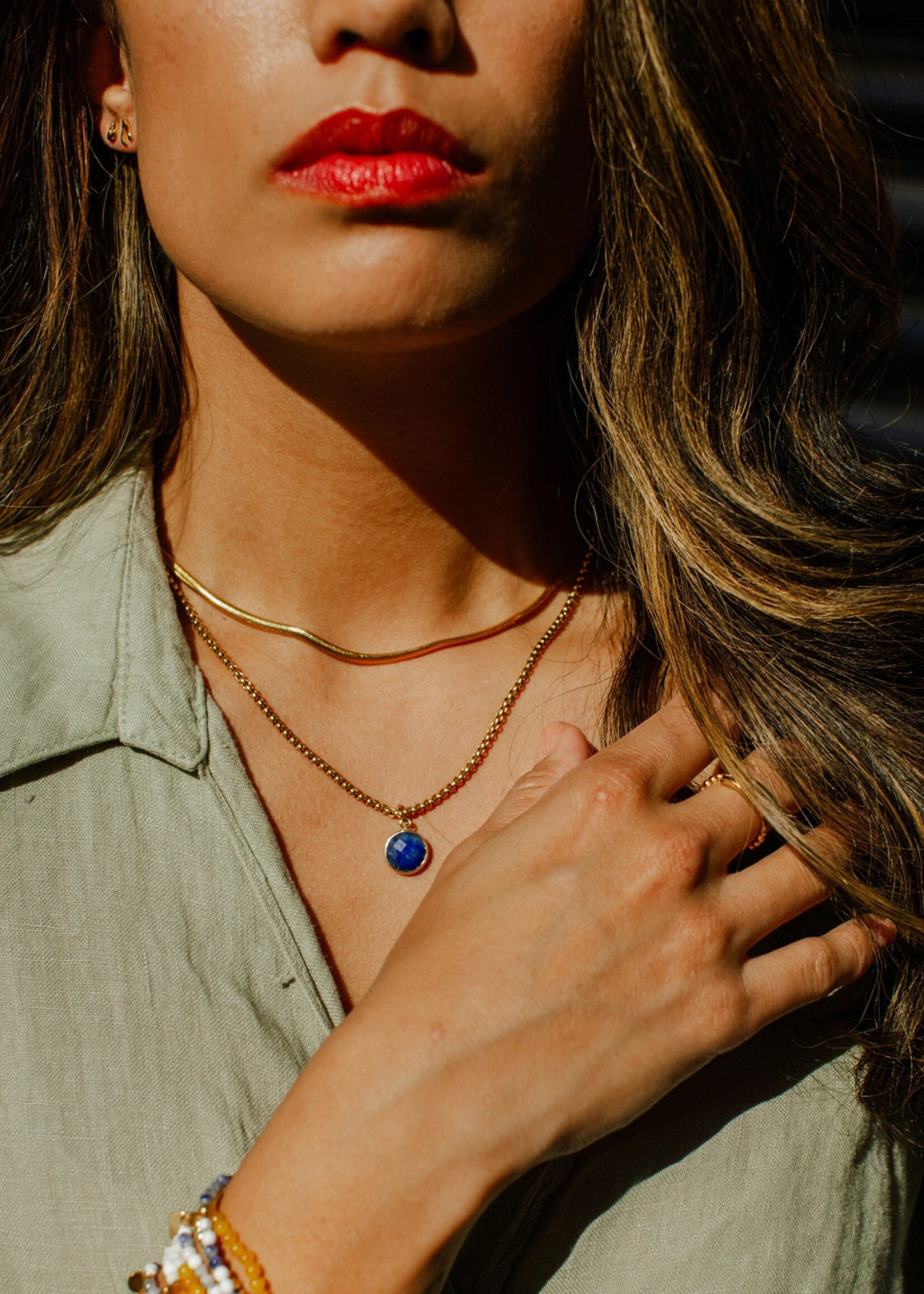 Ethic Goods Classic Herringbone 5mm Chain Necklace