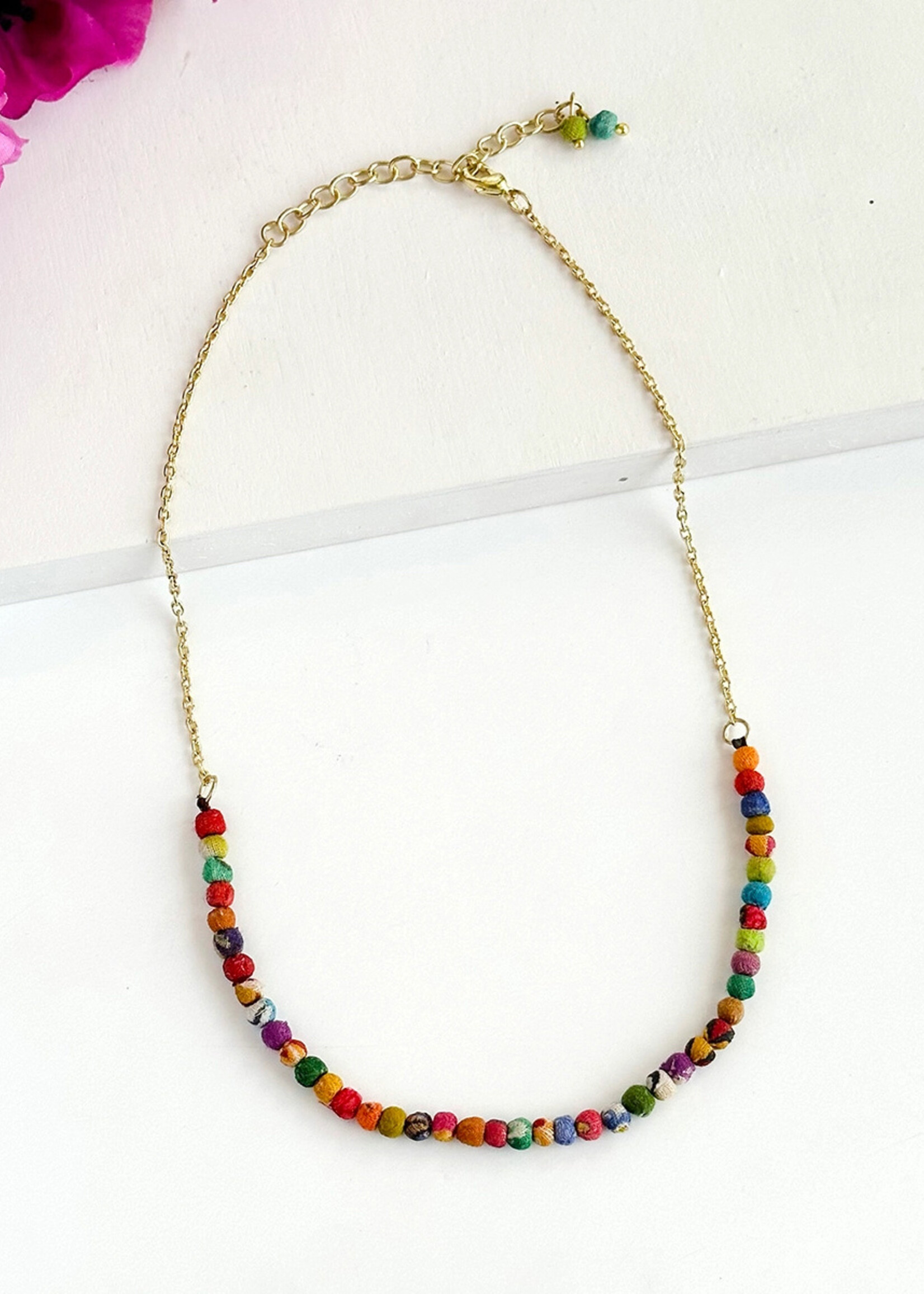 WorldFinds Kantha Milieu Demi Necklace
