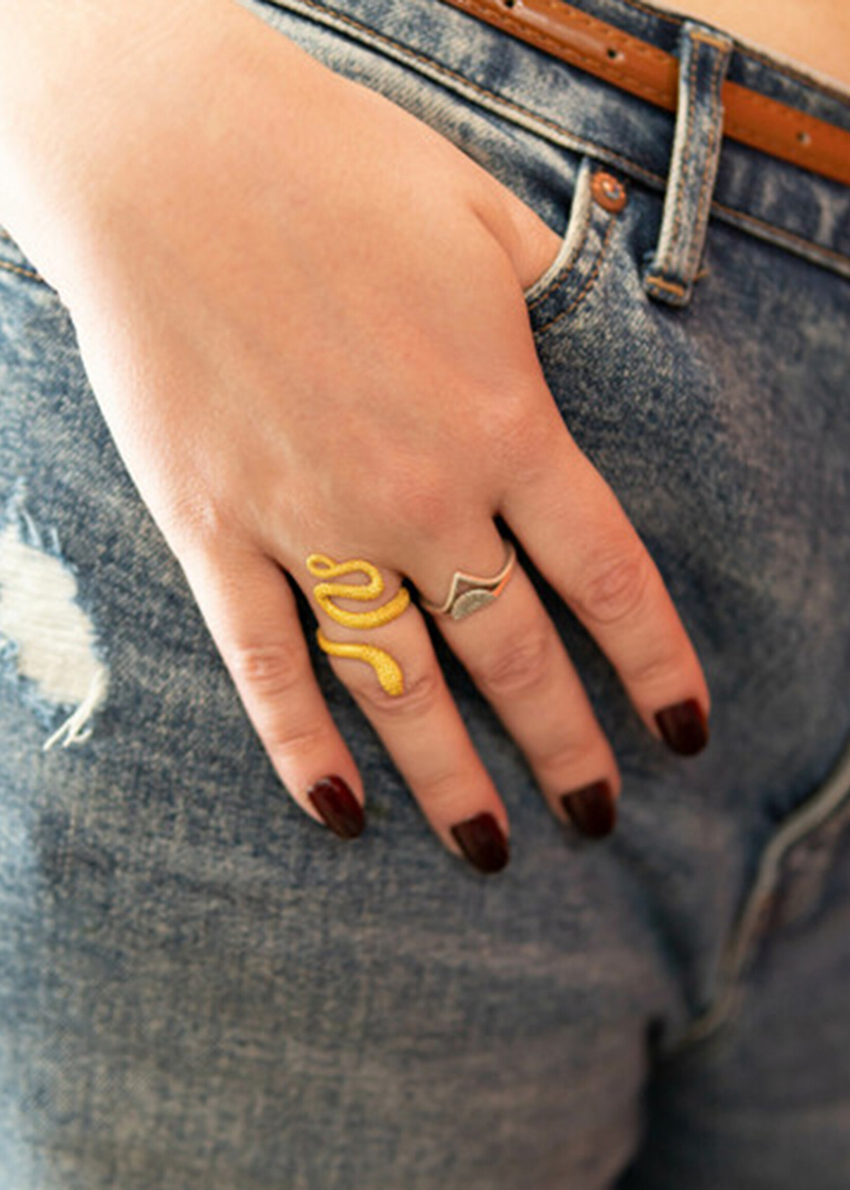 Fair Anita Viper Snake Ring - Adjustable