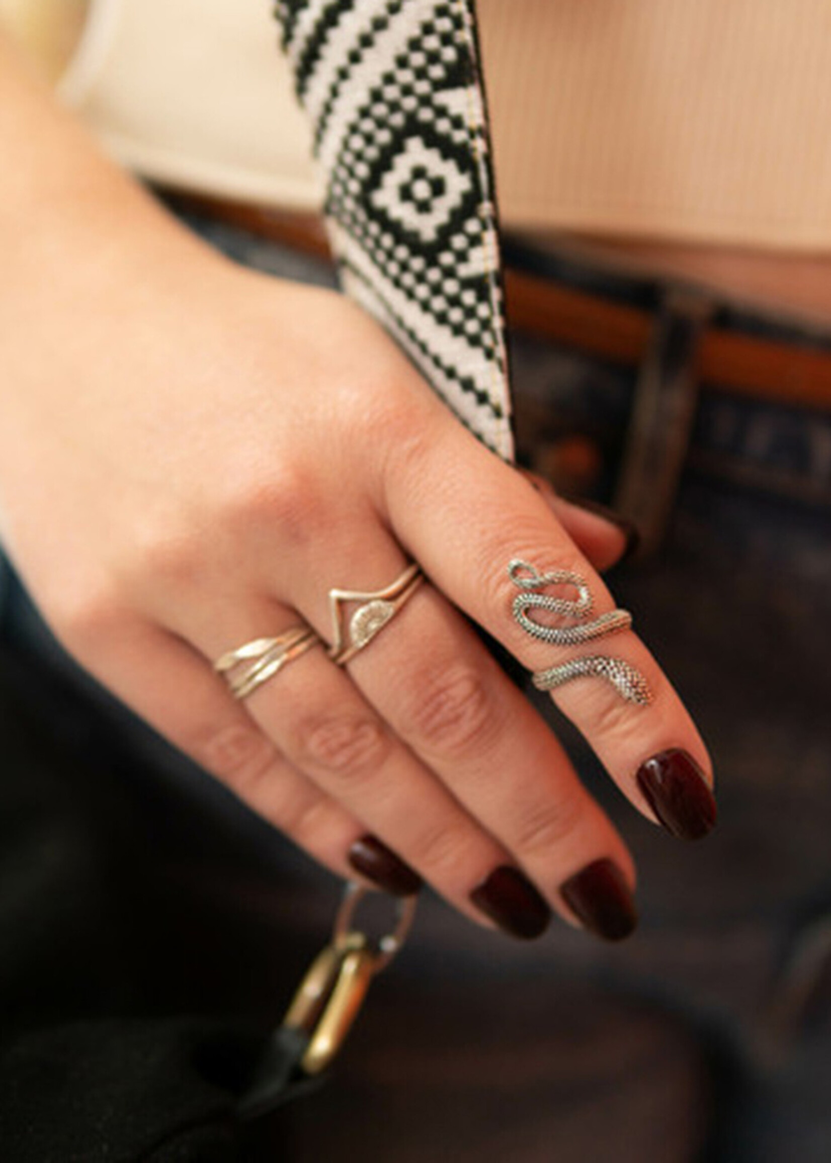 Fair Anita Viper Snake Ring - Adjustable