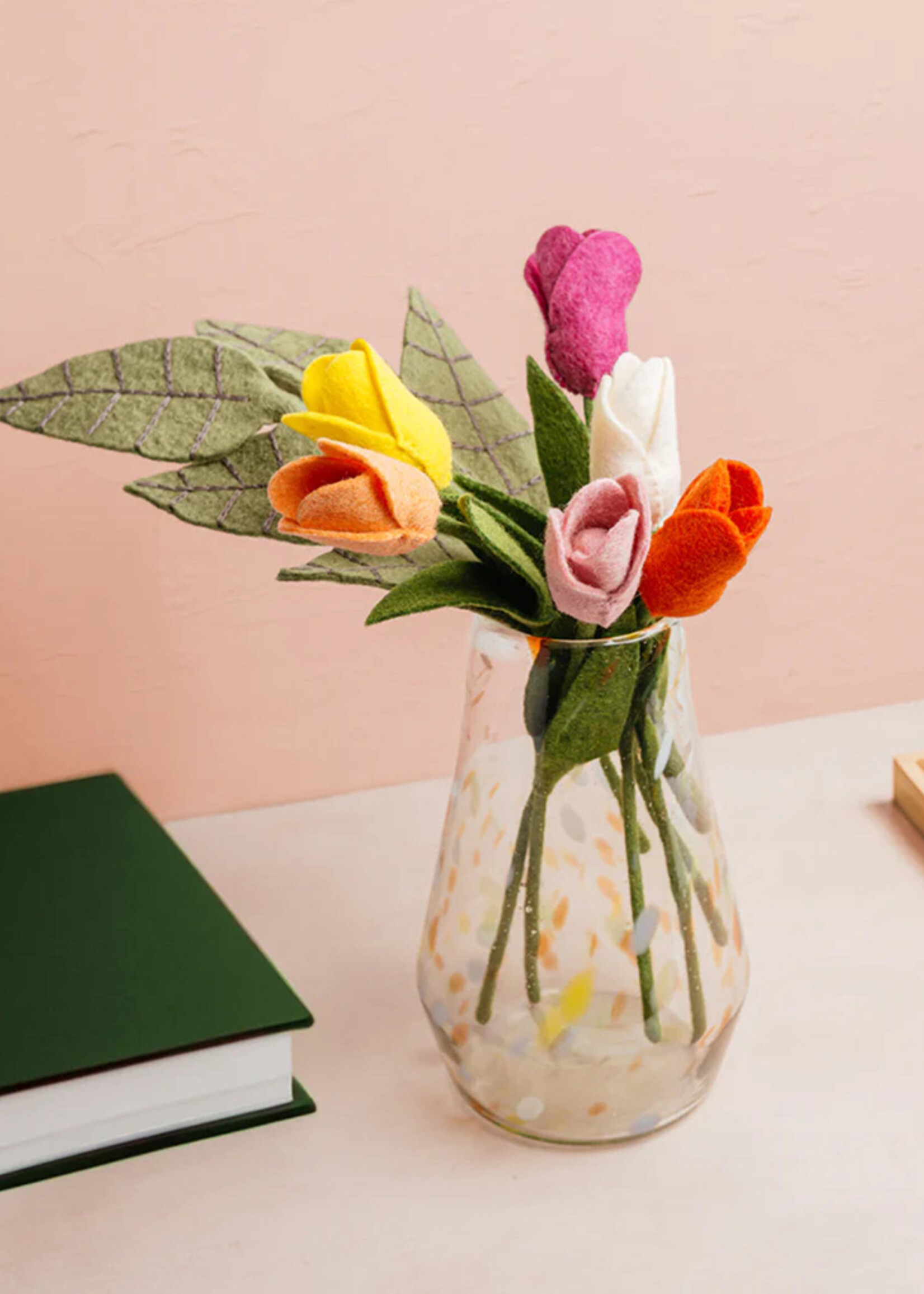 Global Goods Partners Dutch Tulip Felt Flower