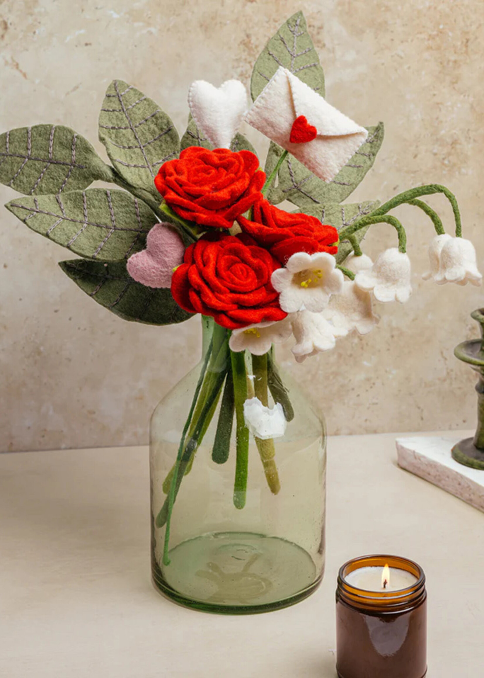 Global Goods Partners Lily of the Valley Felt Flower