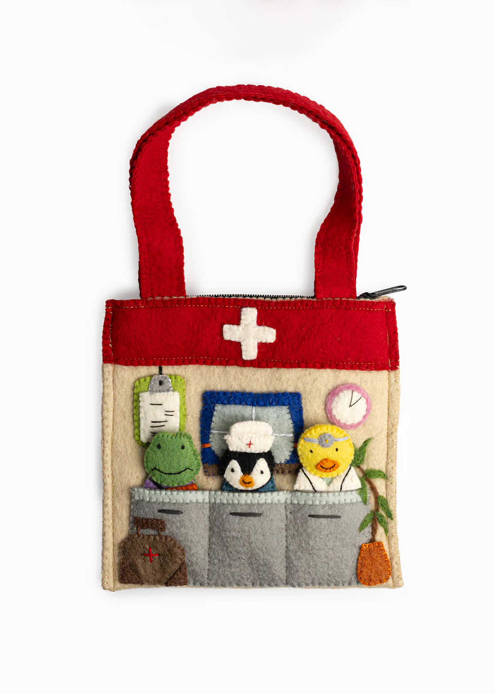 Global Goods Partners Healthcare Felt Puppet Bag