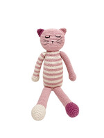 Kahiniwalla x Pebble Pink Sleeping Kitten Stuff Animal