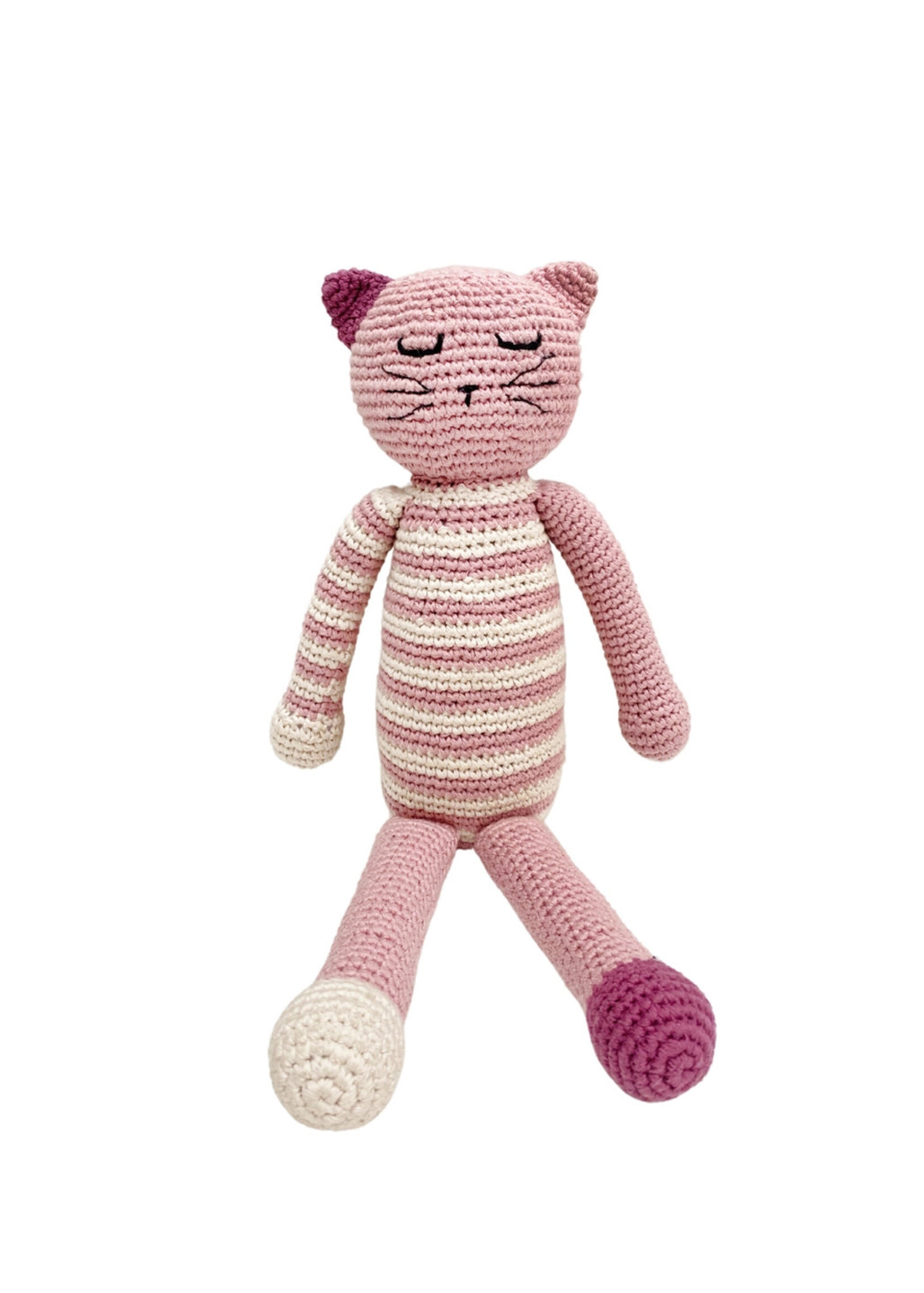 Kahiniwalla x Pebble Pink Sleeping Kitten Stuff Animal