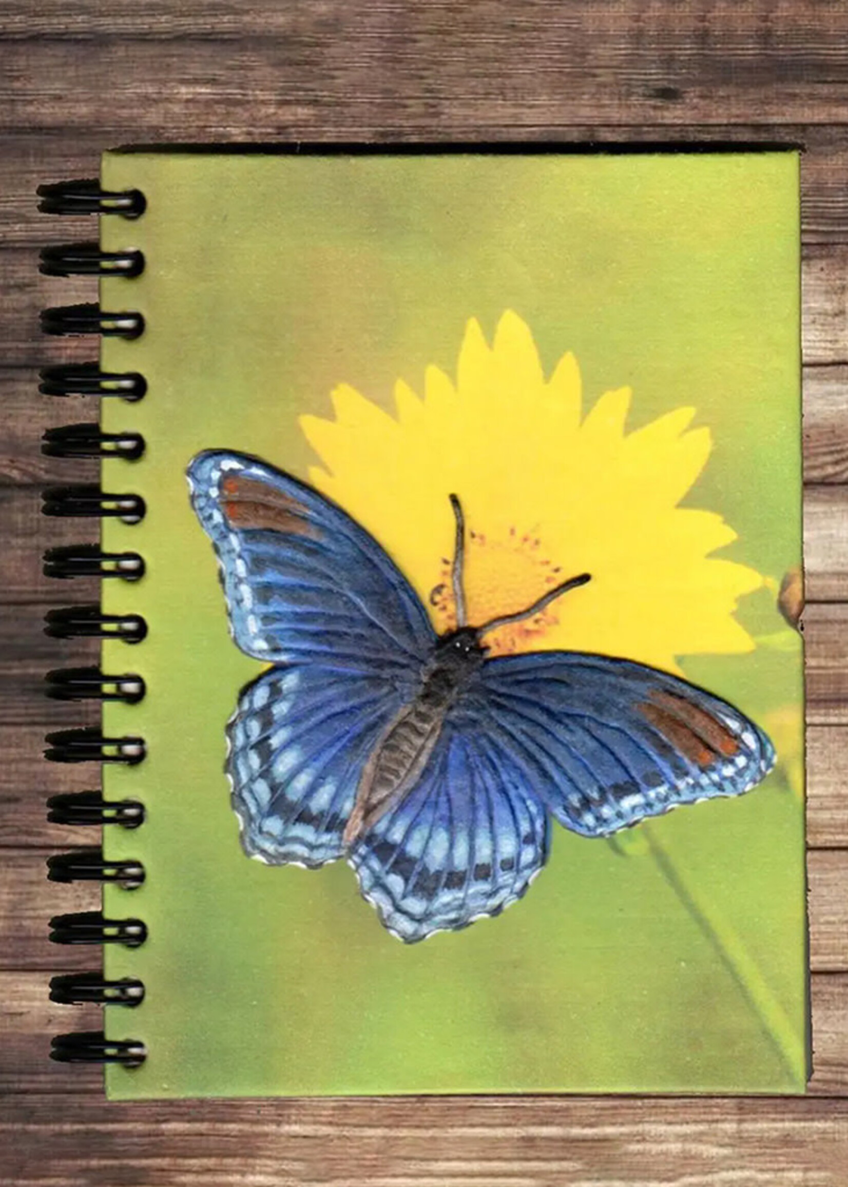 Mr. Ellie Pooh Blue Butterfly Notebook