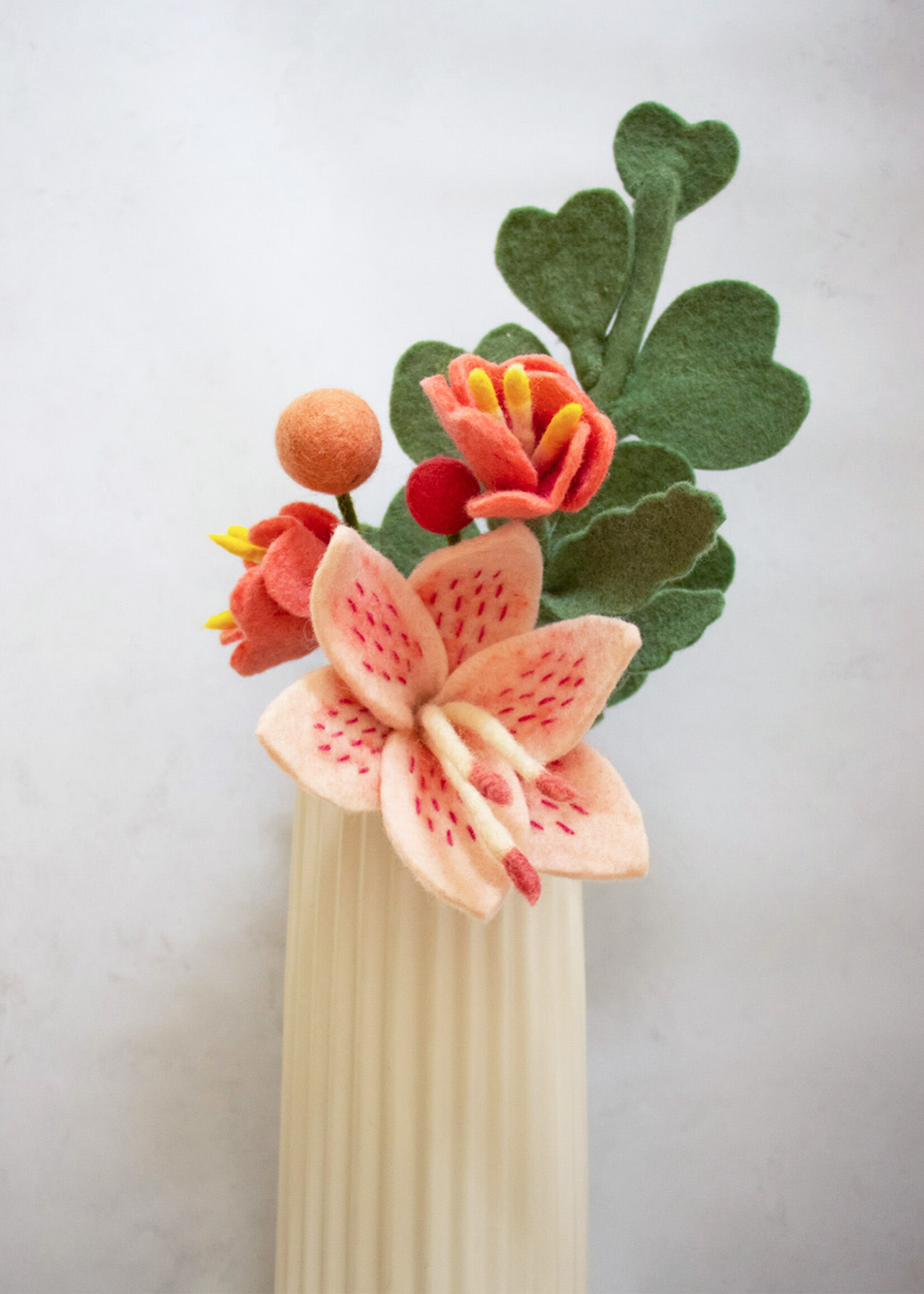 Global Goods Partners Pretty In Pink Felt Flower Bouquet