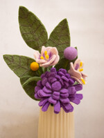 Global Goods Partners Purple Rain Felt Flower Bouquet