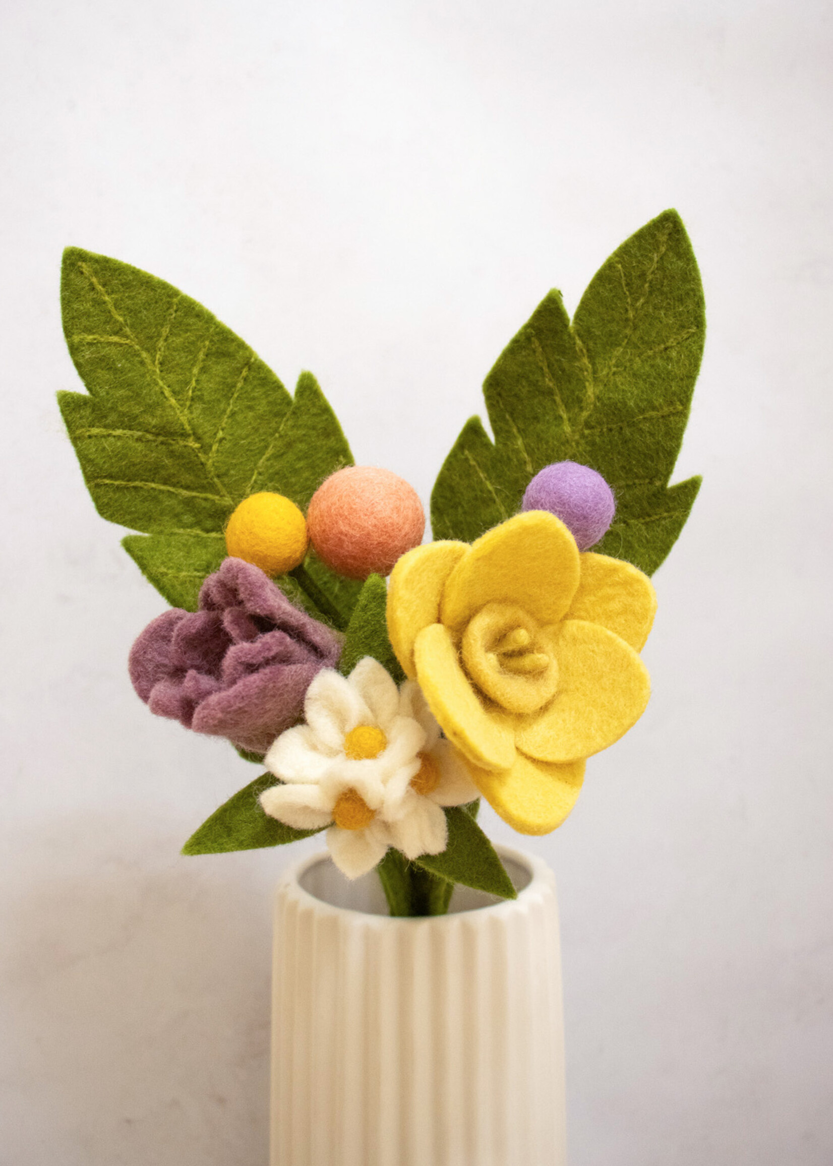 Gry and Sif Felt Flower Branch