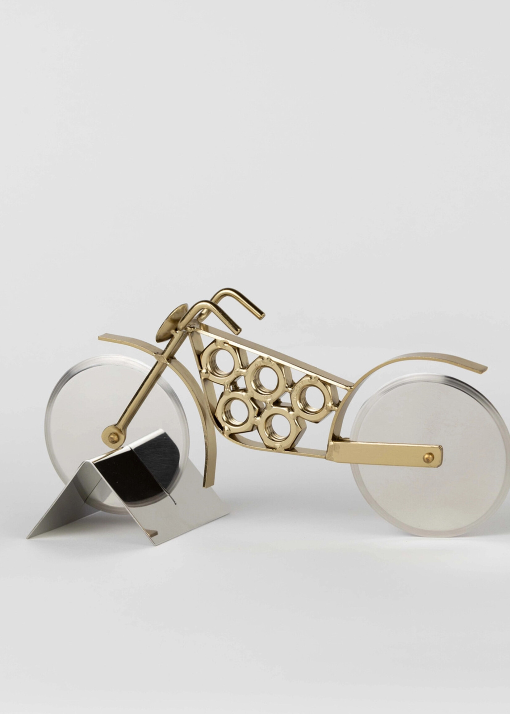 Ten Thousand Villages Motorcycle Pizza Cutter