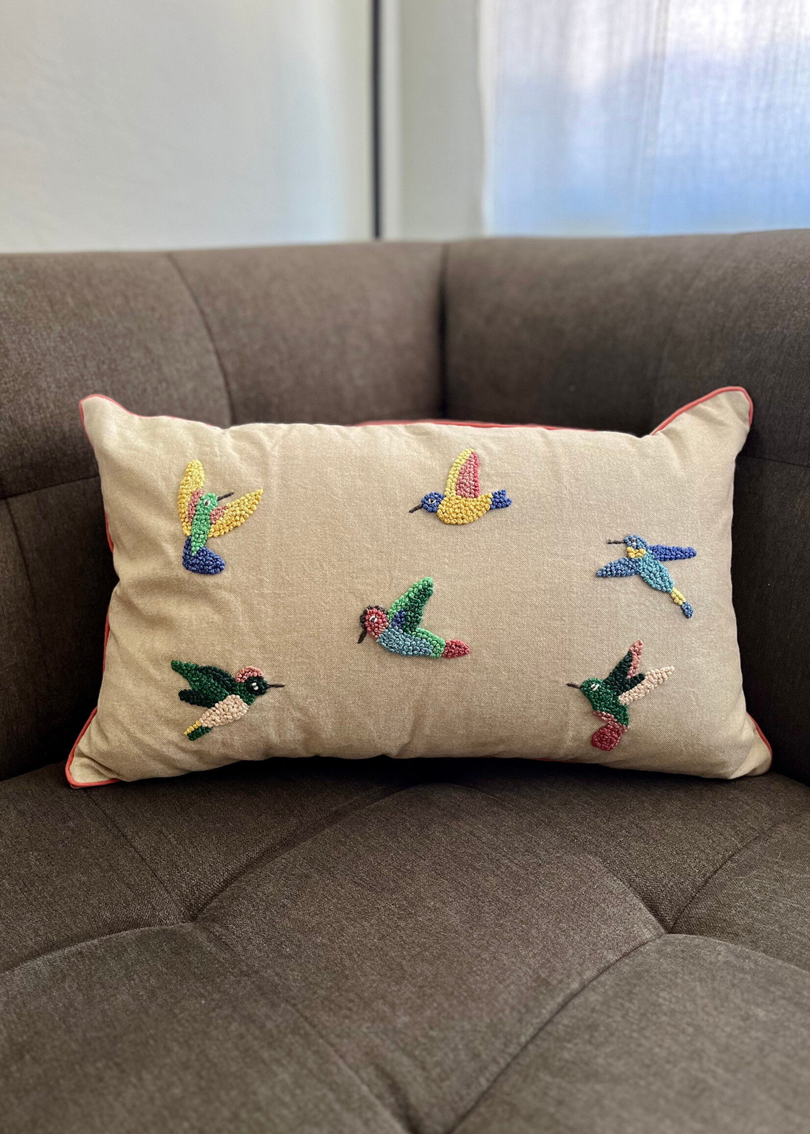 Natural Habitat Hummingbirds Pillow