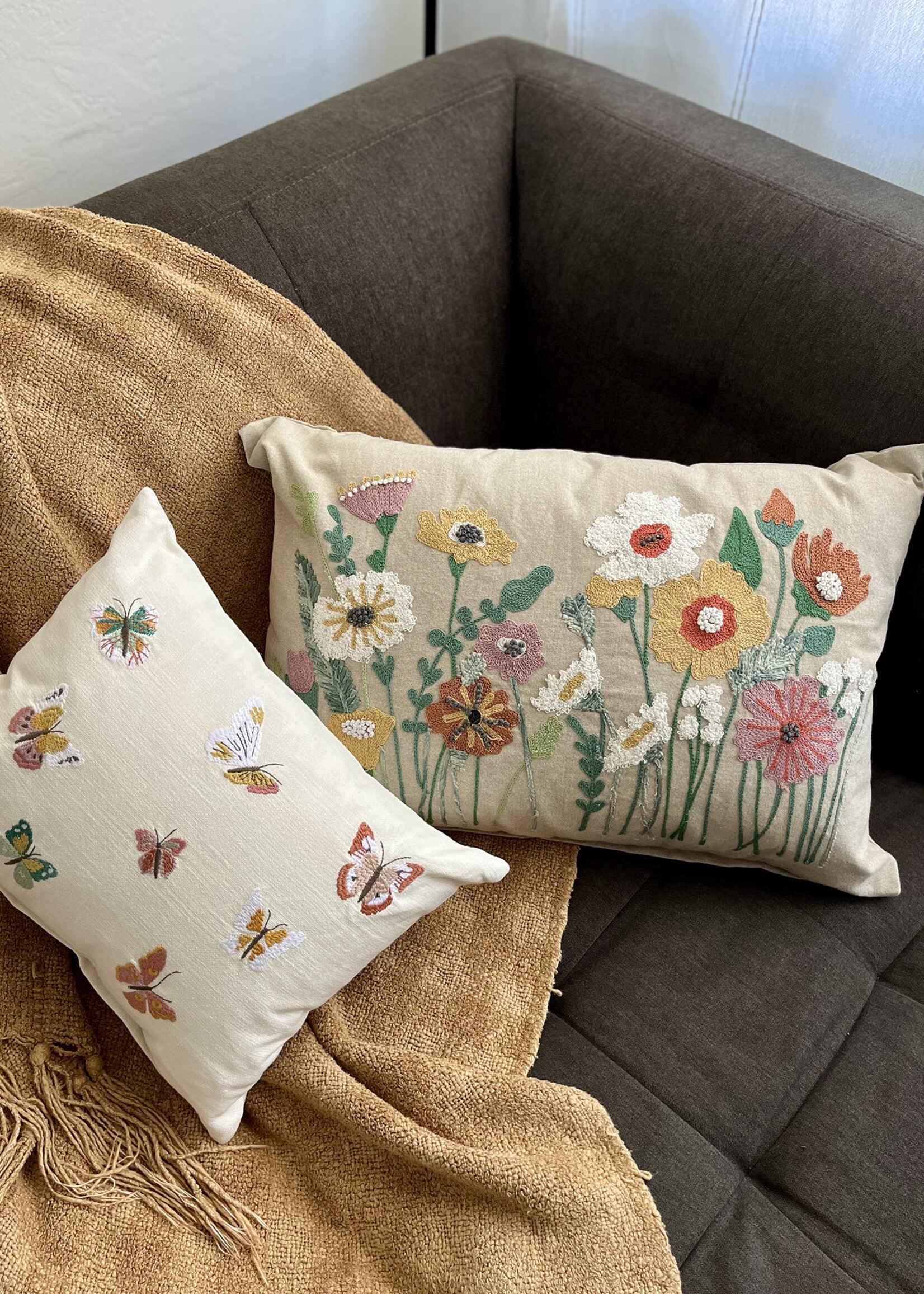 Natural Habitat Butterflies Pillow