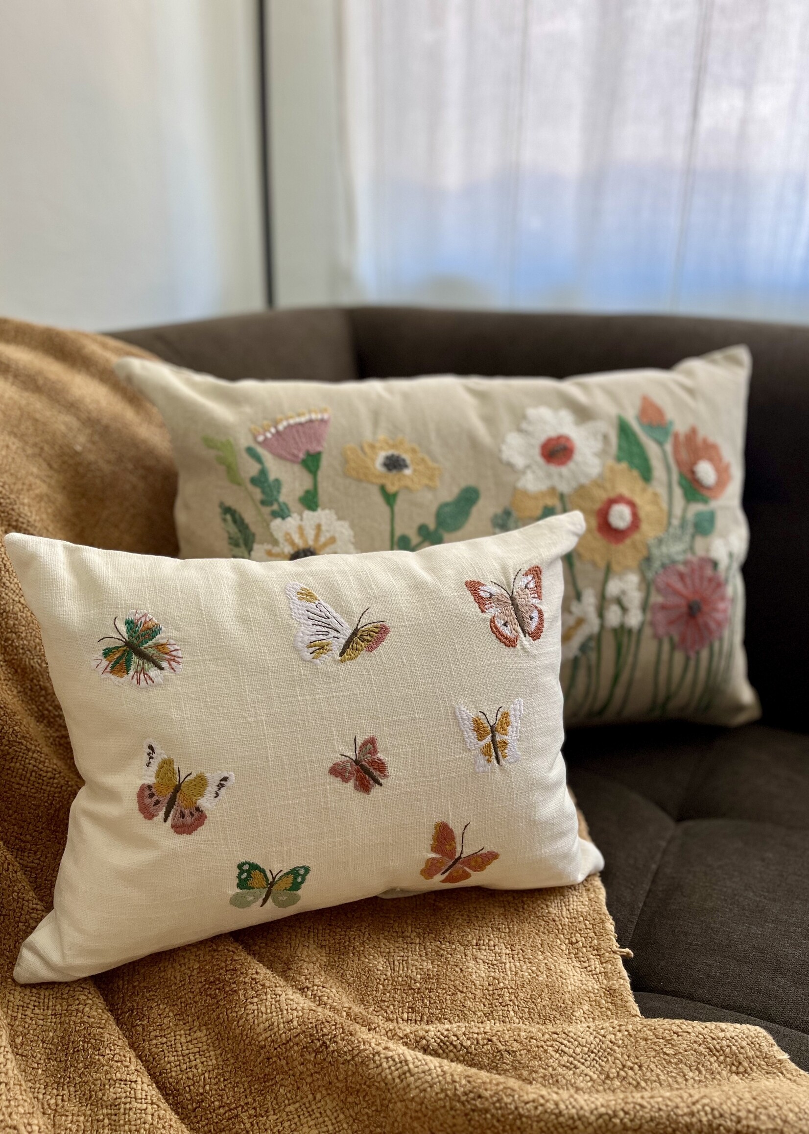 Natural Habitat Butterflies Pillow