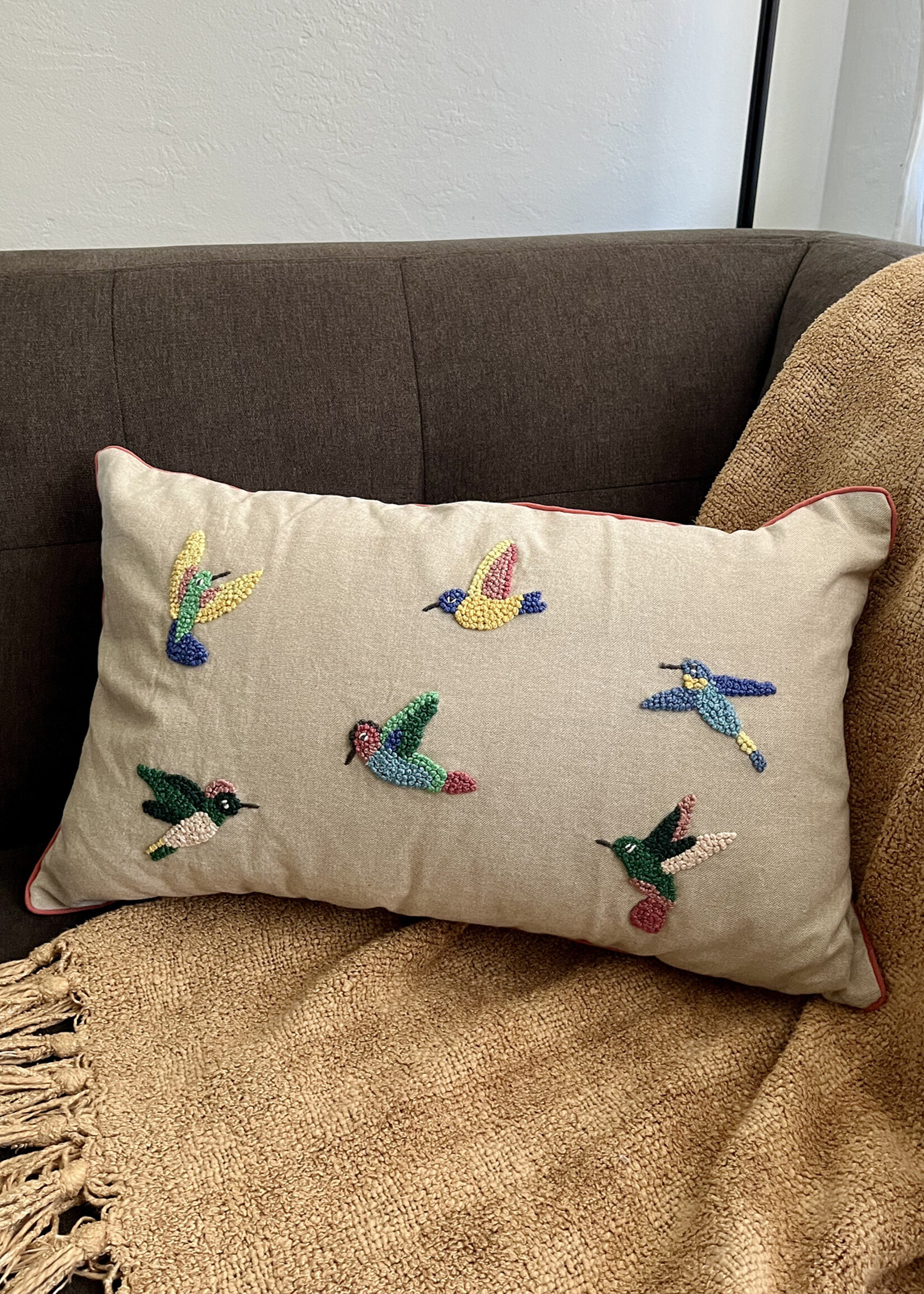Natural Habitat Hummingbirds Pillow