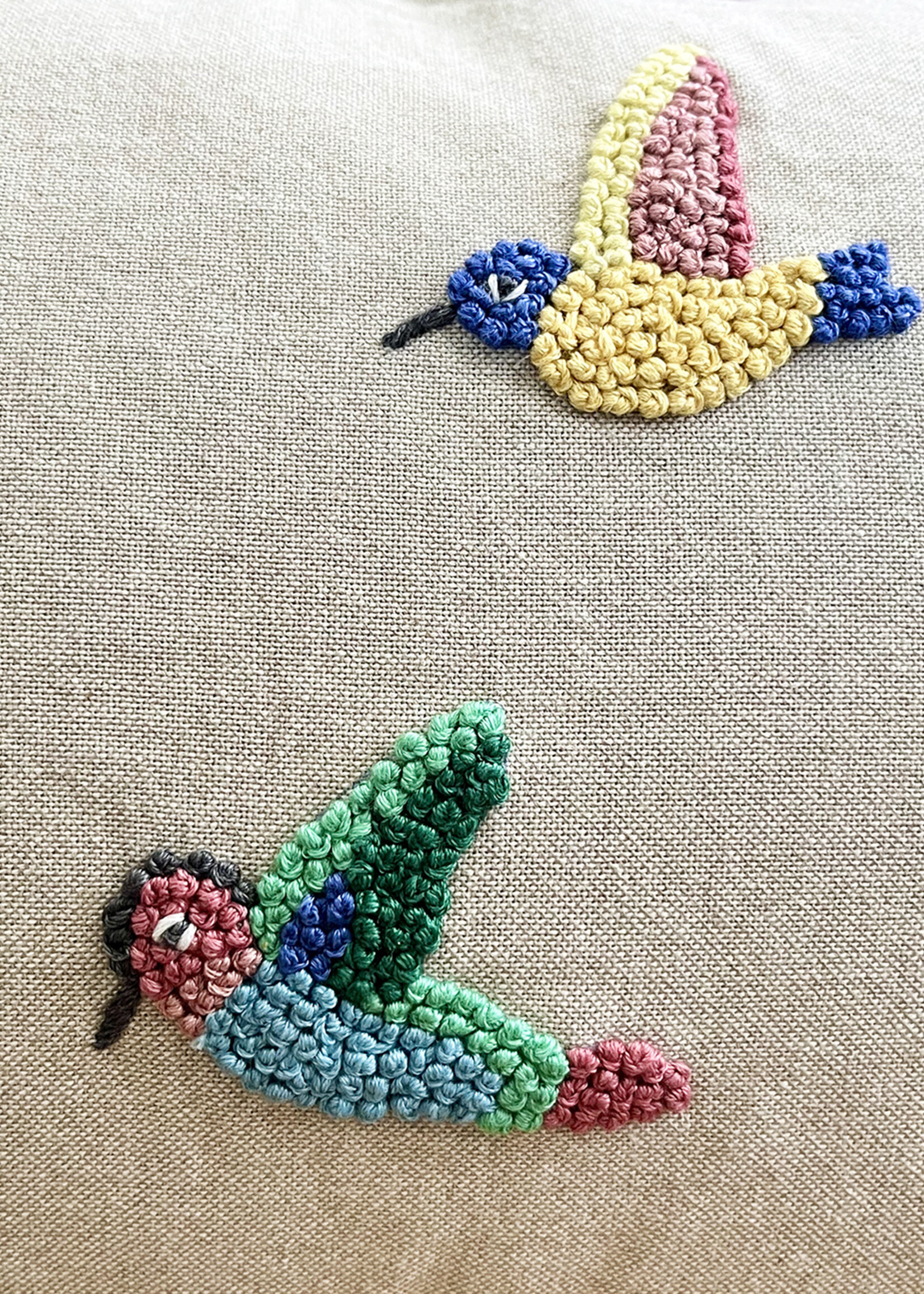 Natural Habitat Hummingbirds Pillow