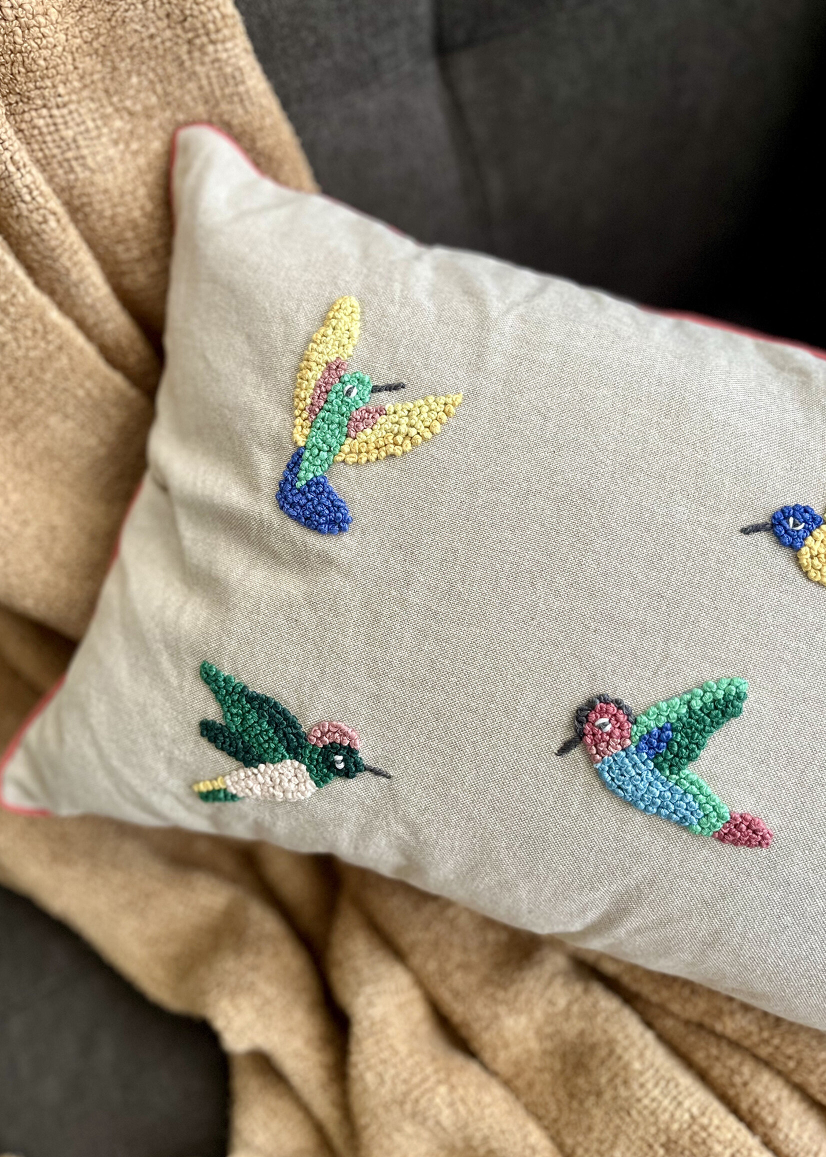 Natural Habitat Hummingbirds Pillow