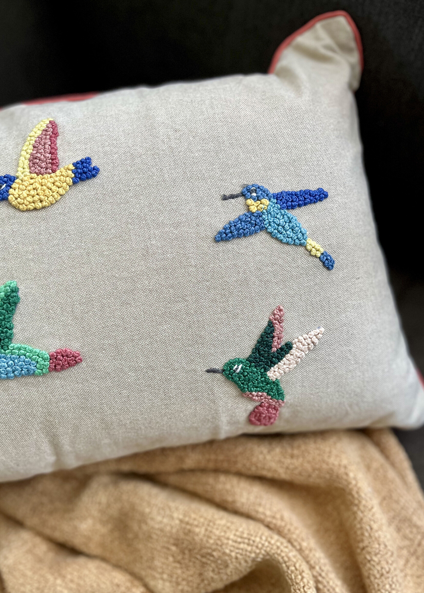 Natural Habitat Hummingbirds Pillow