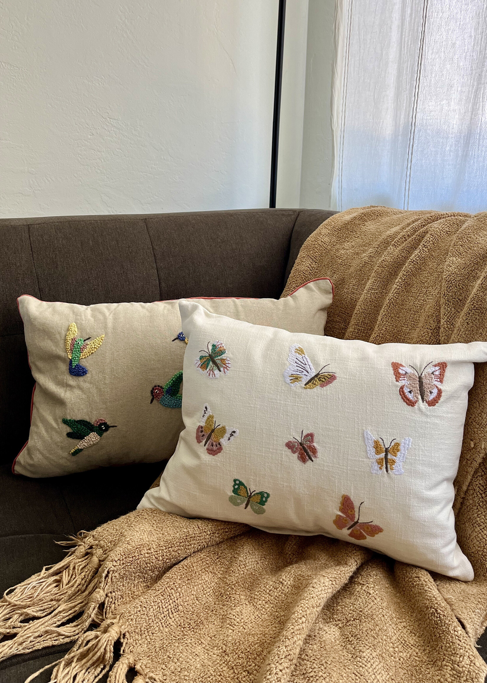 Natural Habitat Hummingbirds Pillow