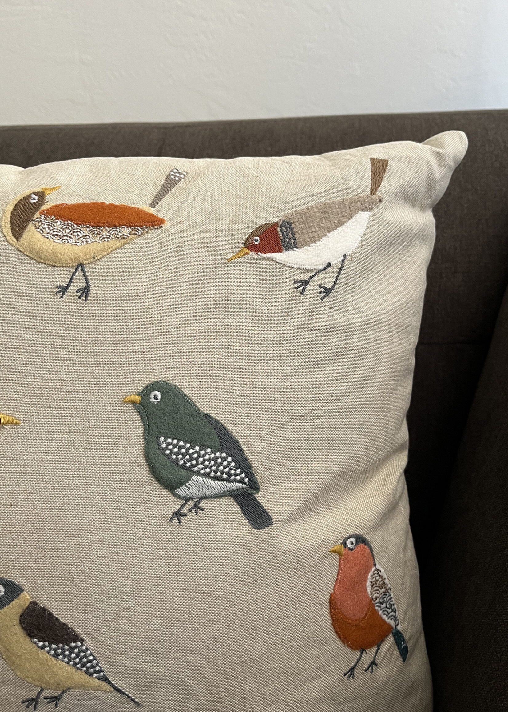 Natural Habitat 16" Ten Birds Throw Pillow