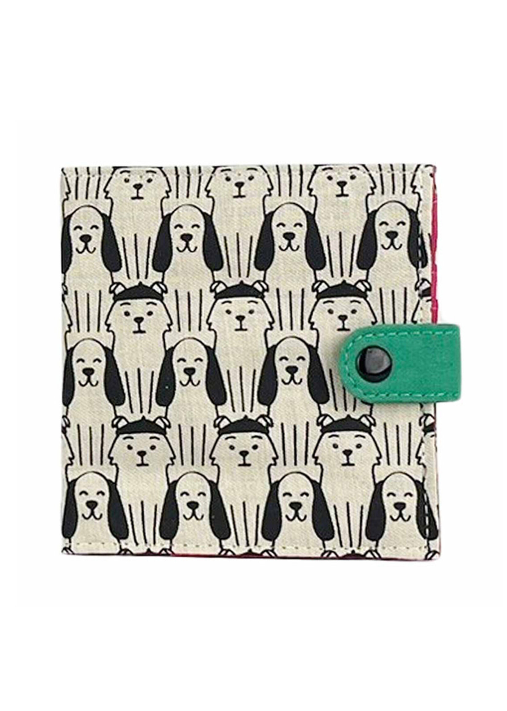 Malia Designs Dog Print Square Wallet