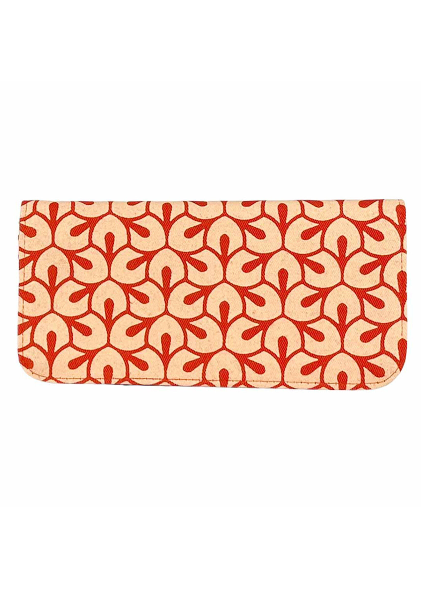 Malia Designs Cotton Canva Long Wallet - Spring Leaf Print