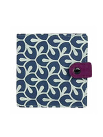 Malia Designs Cotton Canvas Square Wallet - Leaf Print