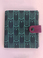 Malia Designs Cat Print Square Wallet - Navy