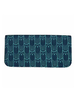 Malia Designs Cat Print Long Wallet - Navy
