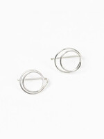 Forai Zomi Open Circle Earrings - Sterling Silver