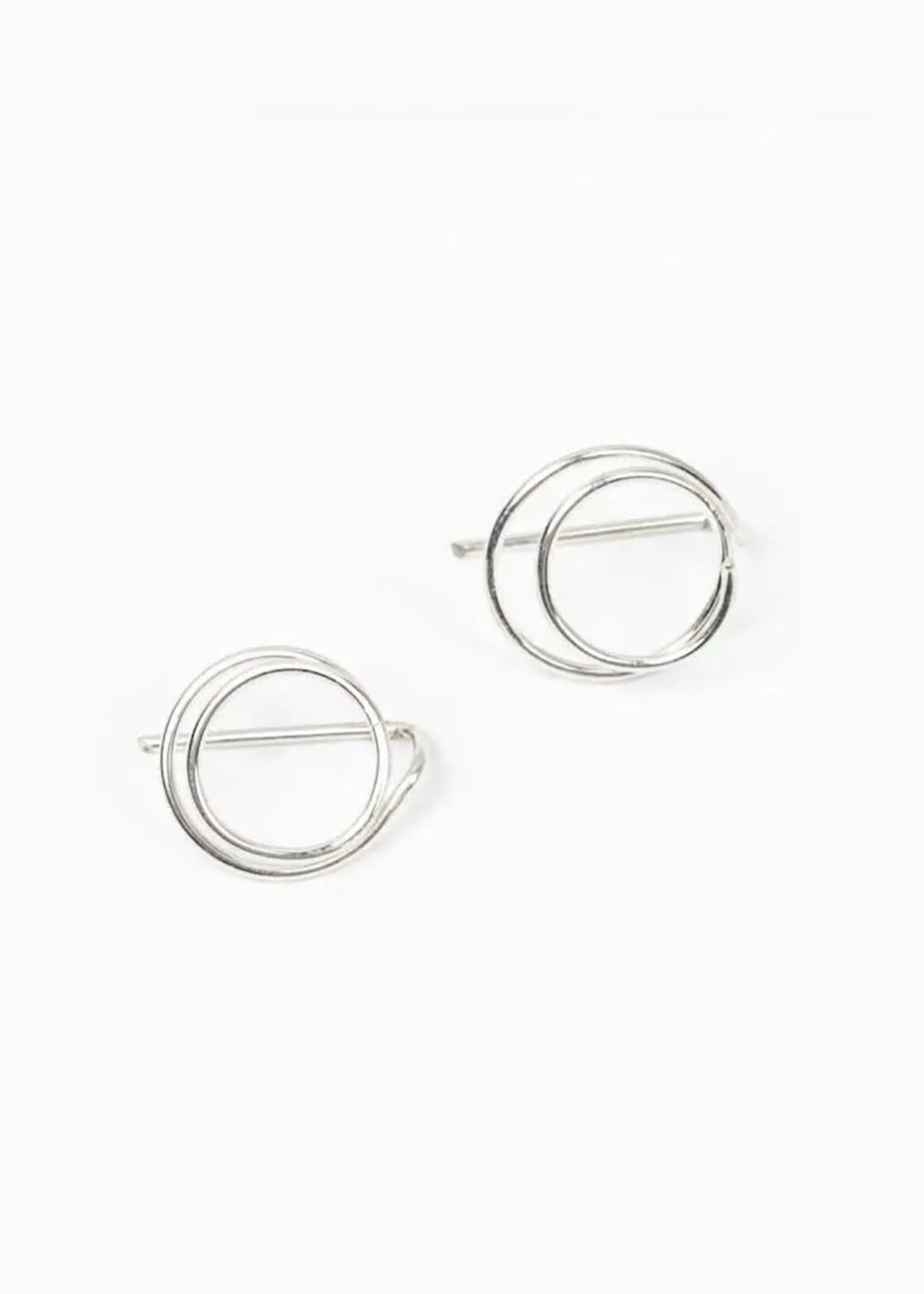 Forai Zomi Open Circle Earrings - Sterling Silver