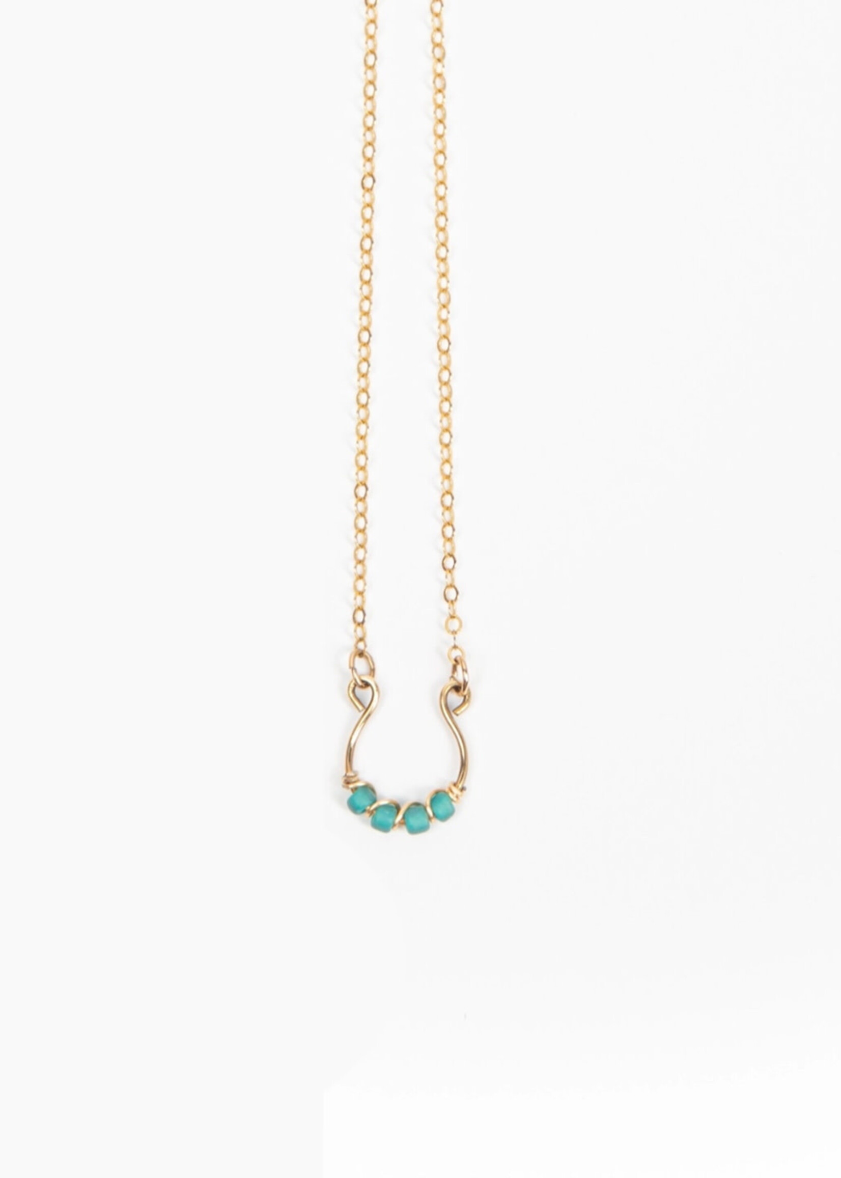Forai Moab Western Horseshoe Necklace - 14K Gold Filled
