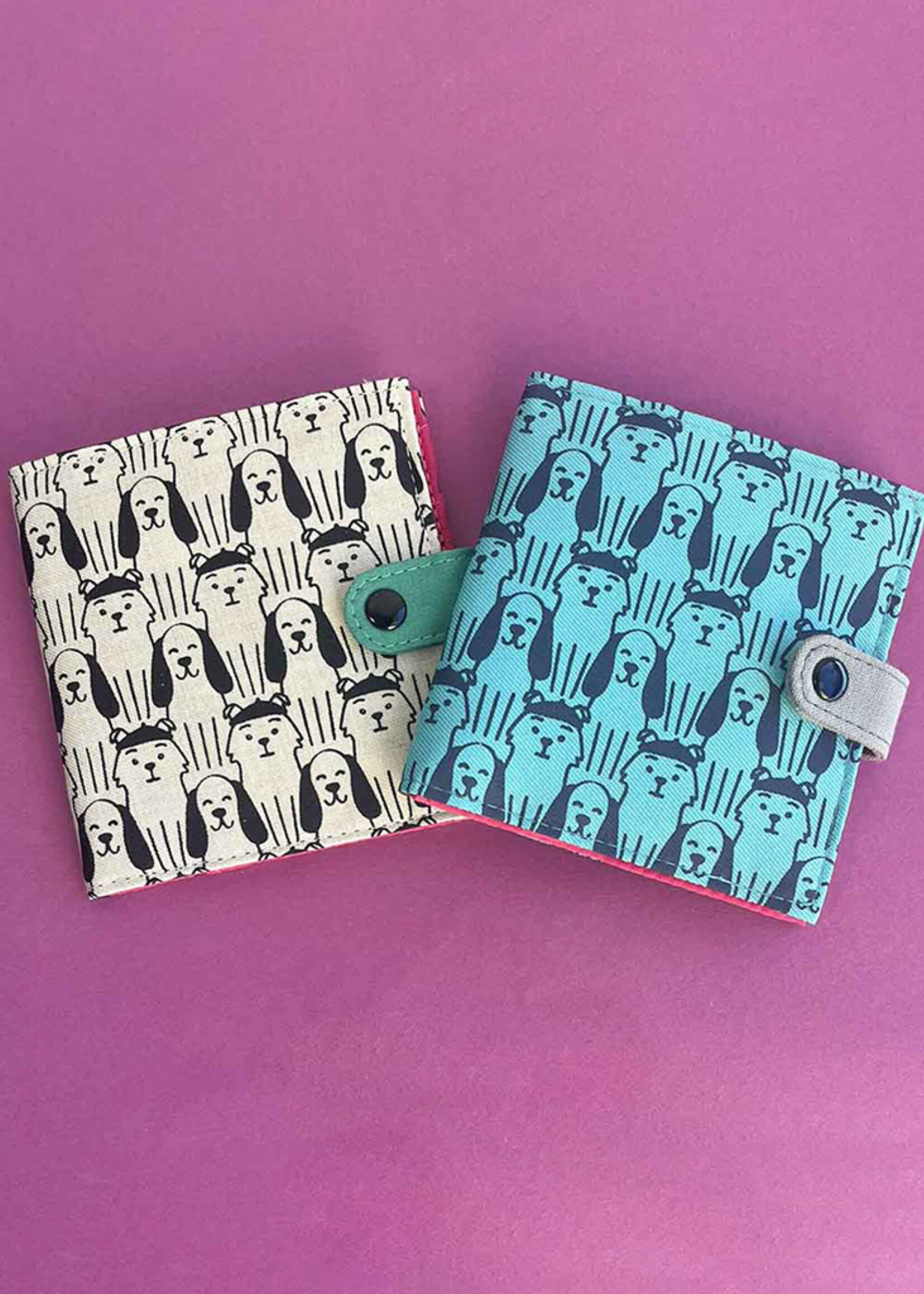 Malia Designs Dog Print Square Wallet