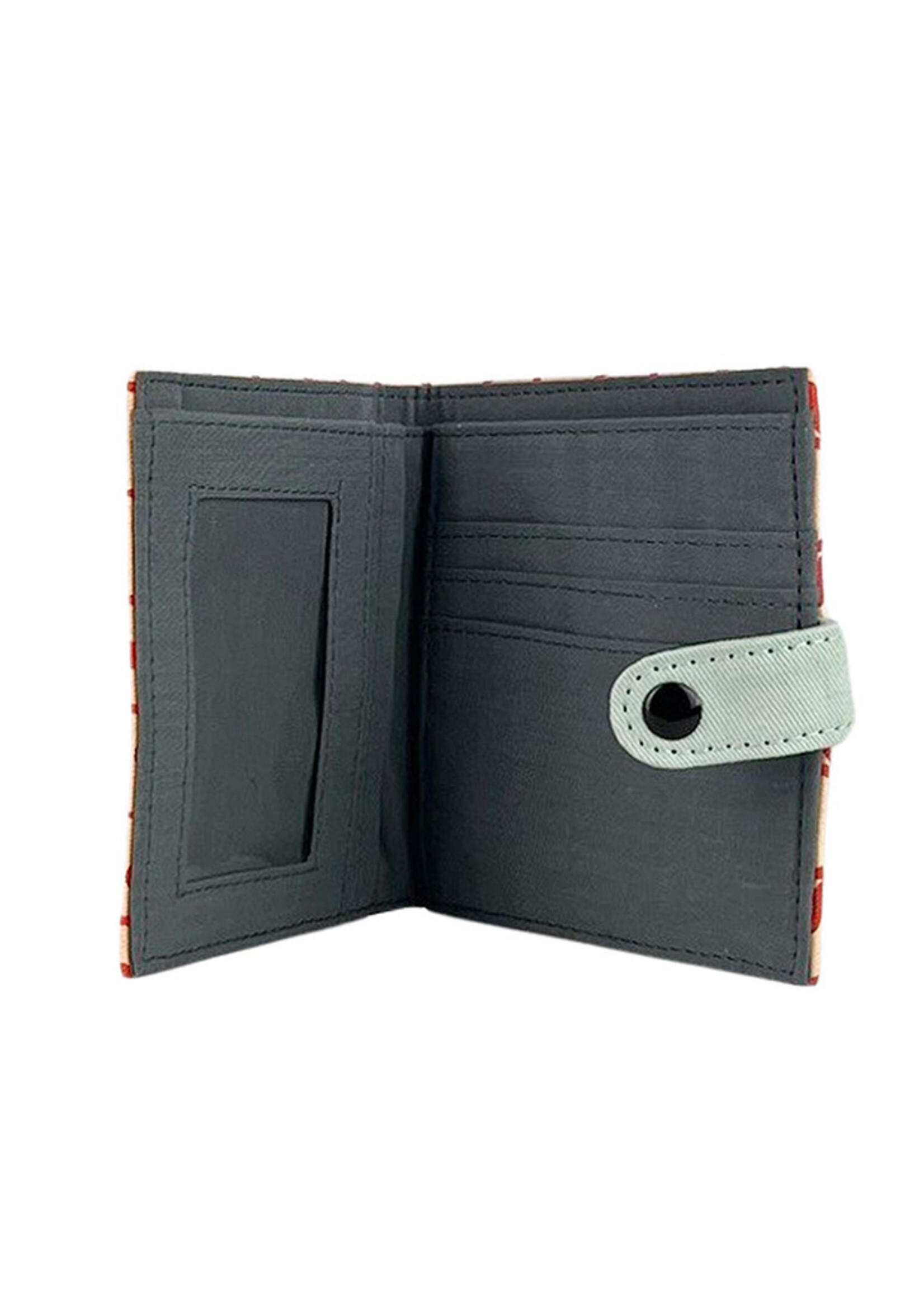 Malia Designs Cotton Canvas Square Wallet - Leaf Print