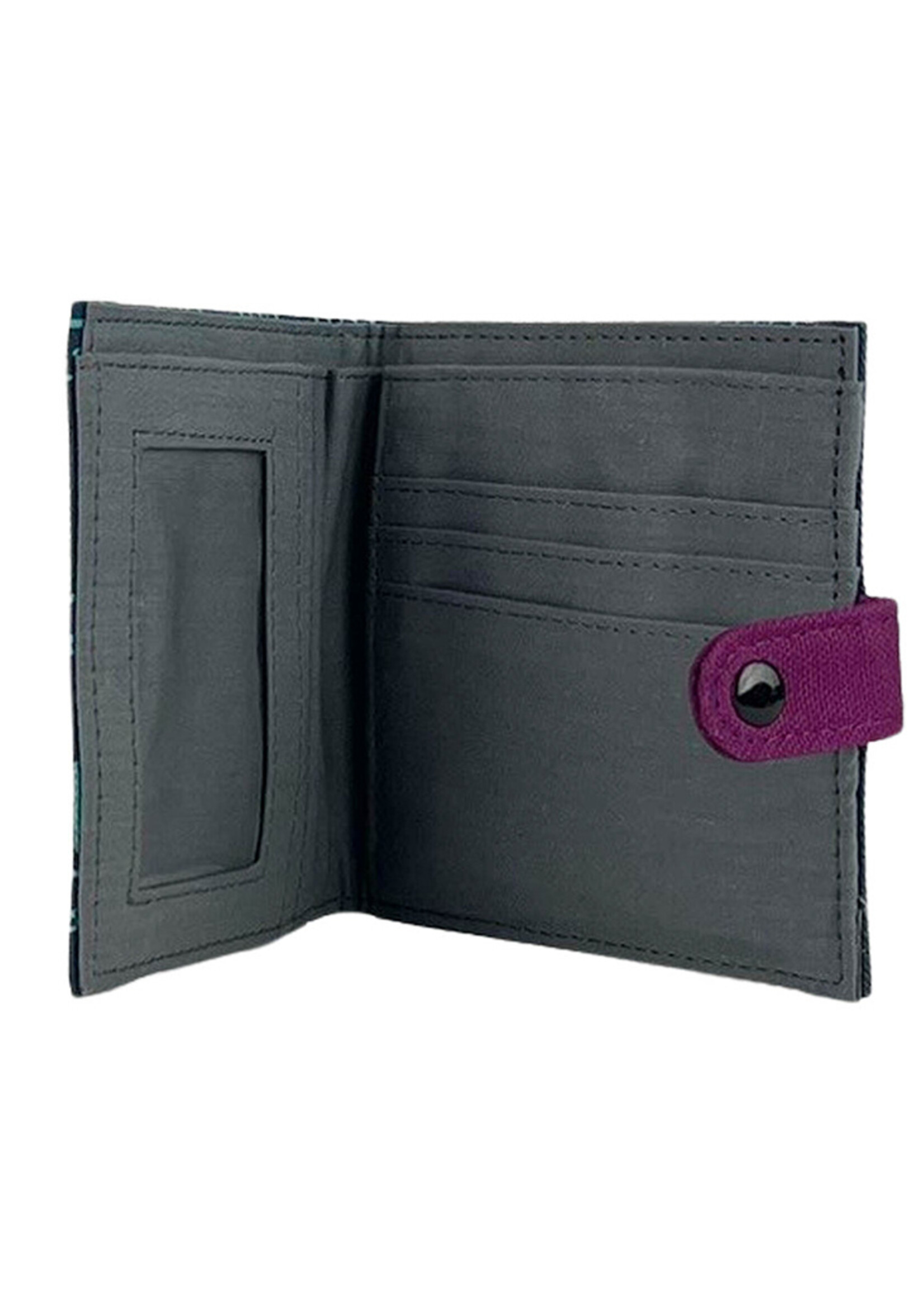 Malia Designs Cat Print Square Wallet - Navy