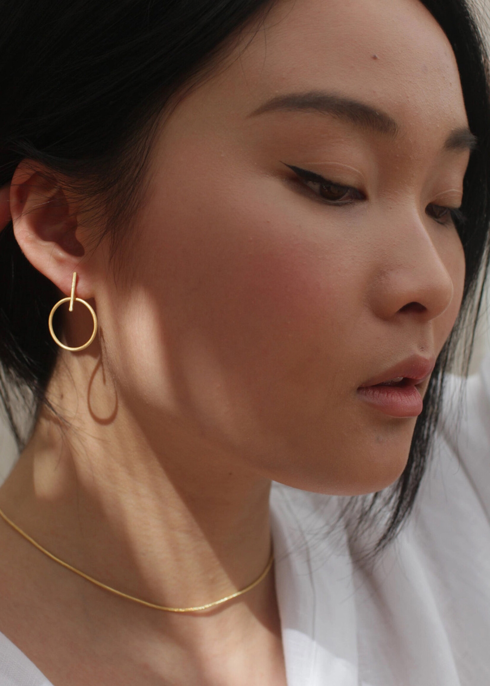 Rover & Kin Luxe Gold Outline Brass Earrings