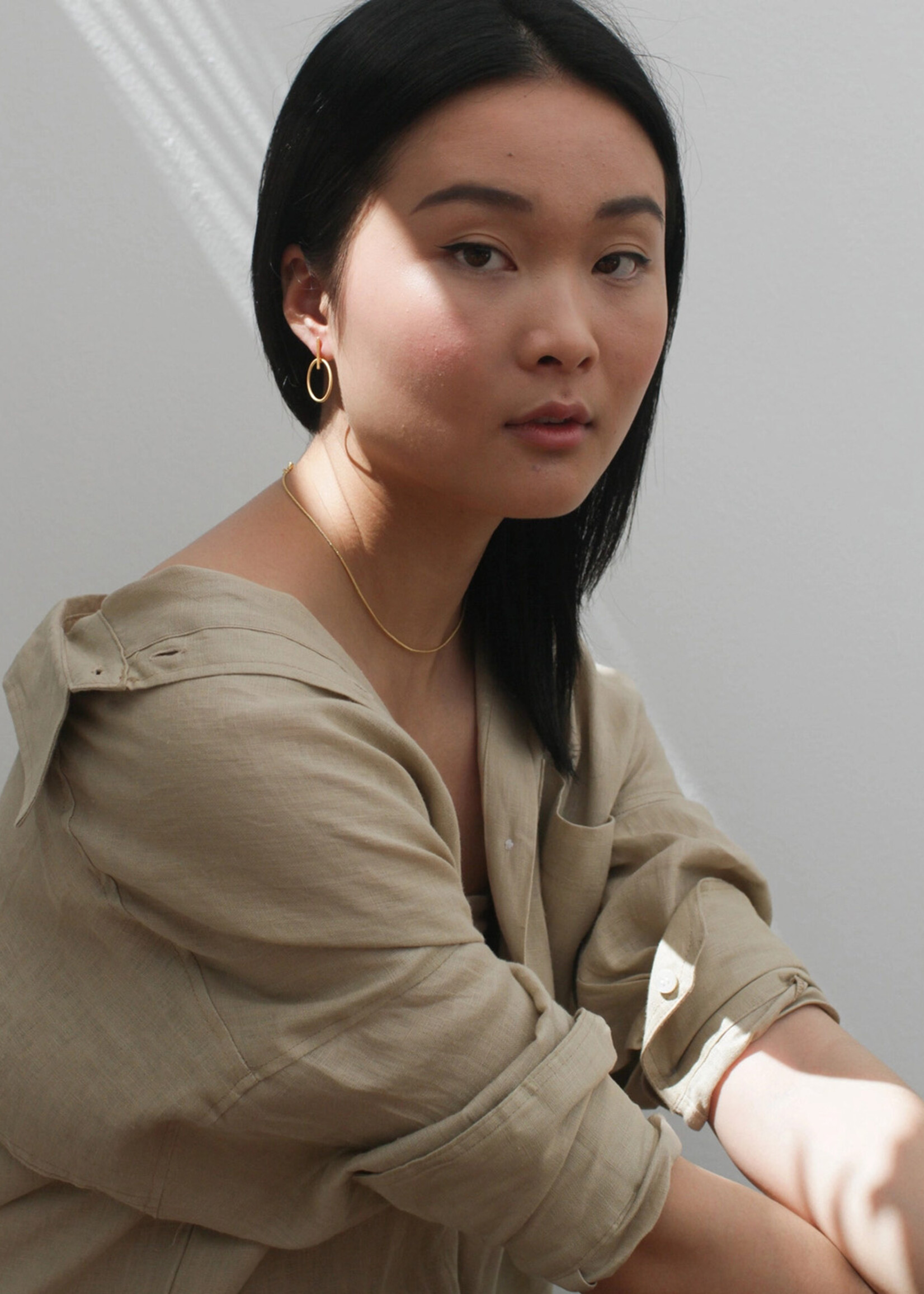 Rover & Kin Luxe Gold Outline Brass Earrings