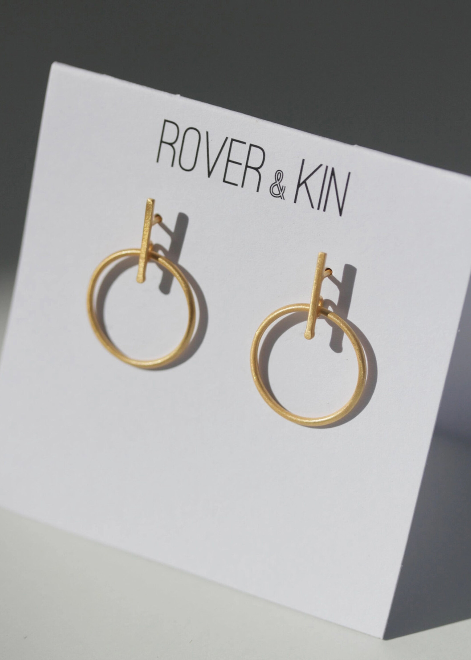 Rover & Kin Luxe Gold Outline Brass Earrings