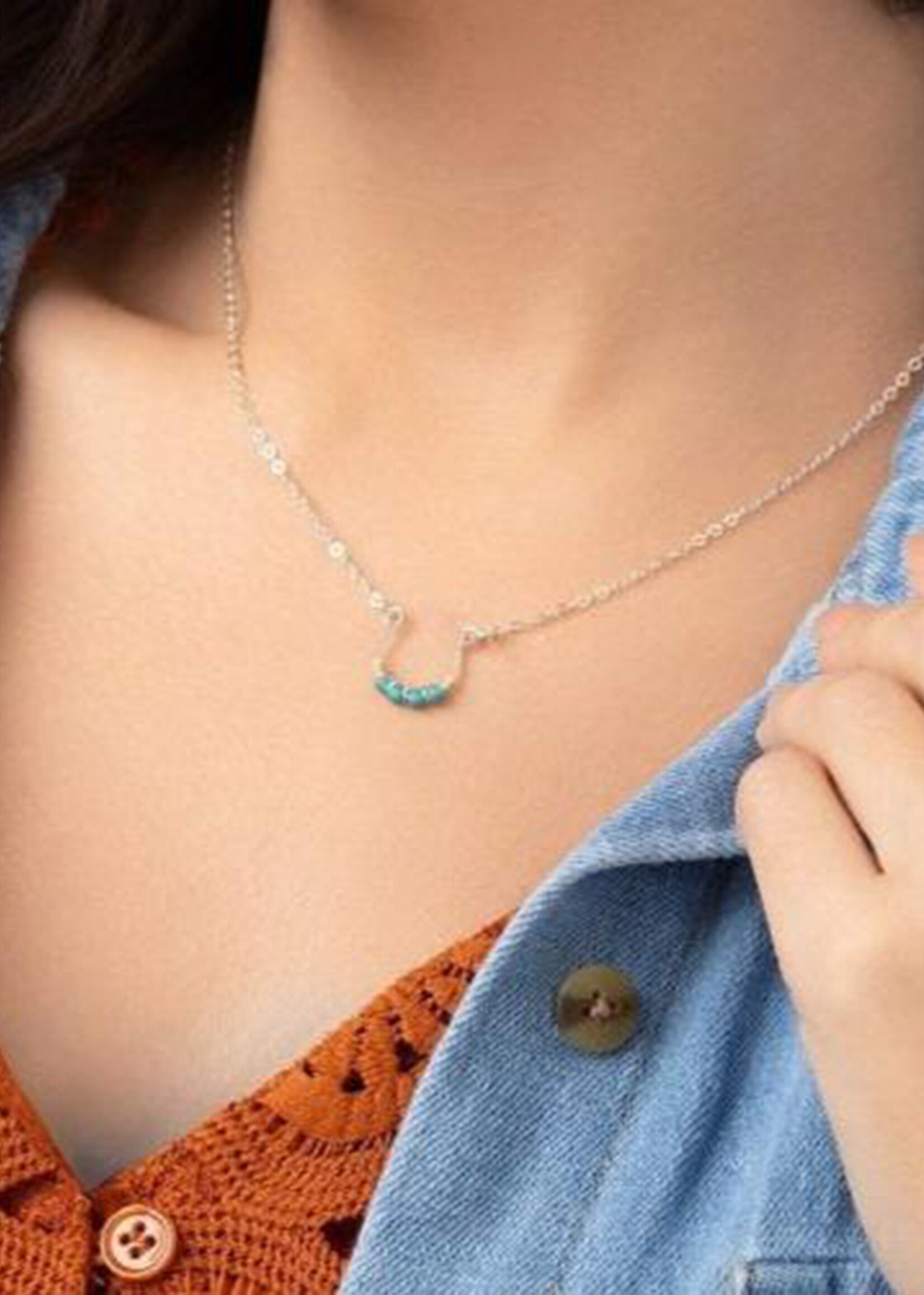 Forai Moab Western Horseshoe Necklace - Sterling Silver Filled