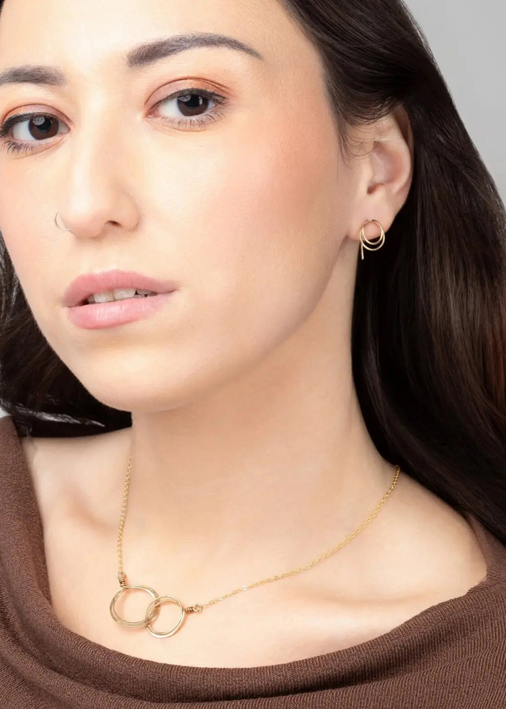 Forai Zomi Open Circle Earrings - 14K Gold Fill
