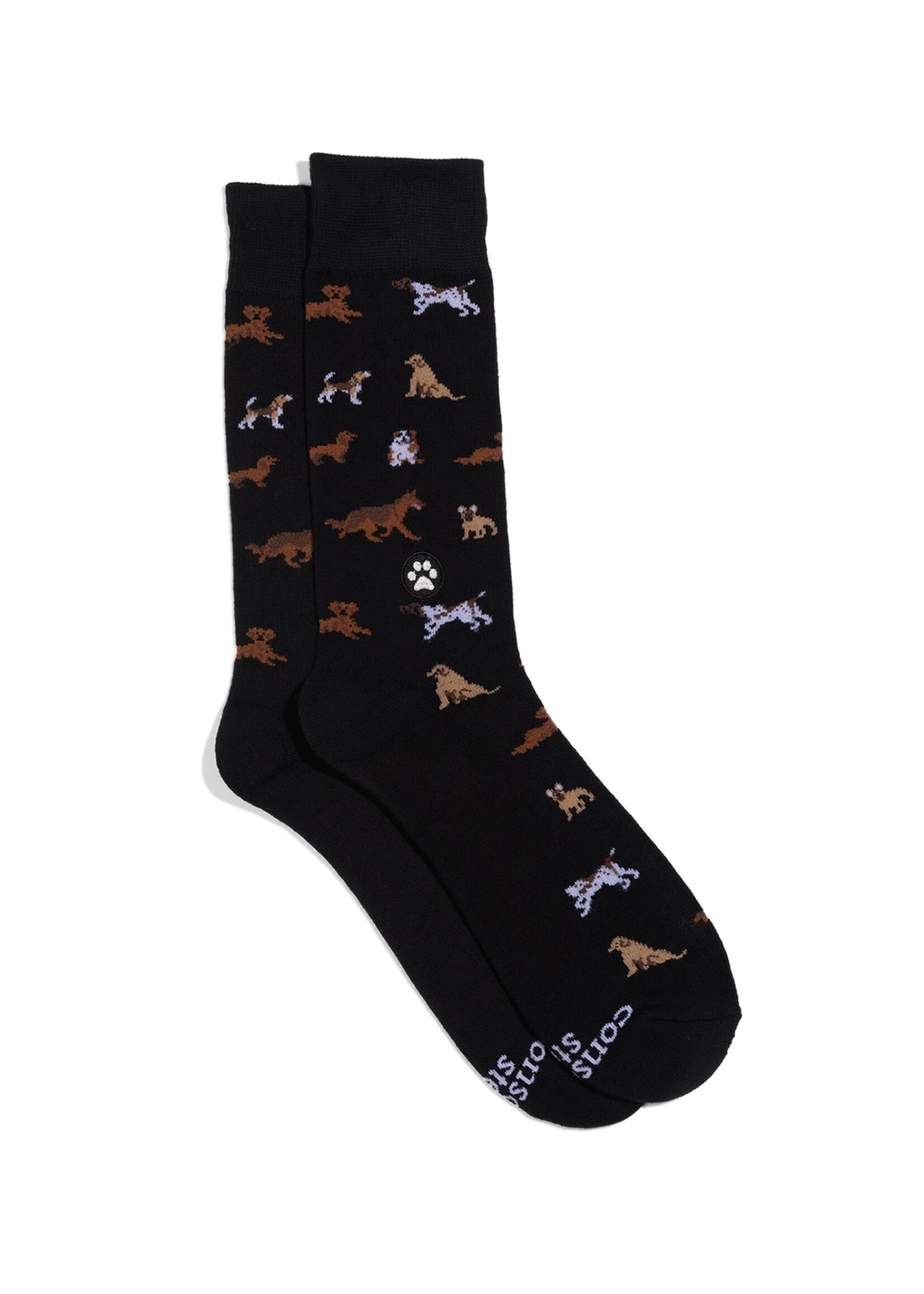 Conscious Step Men's Dog Socks - Paw Parade