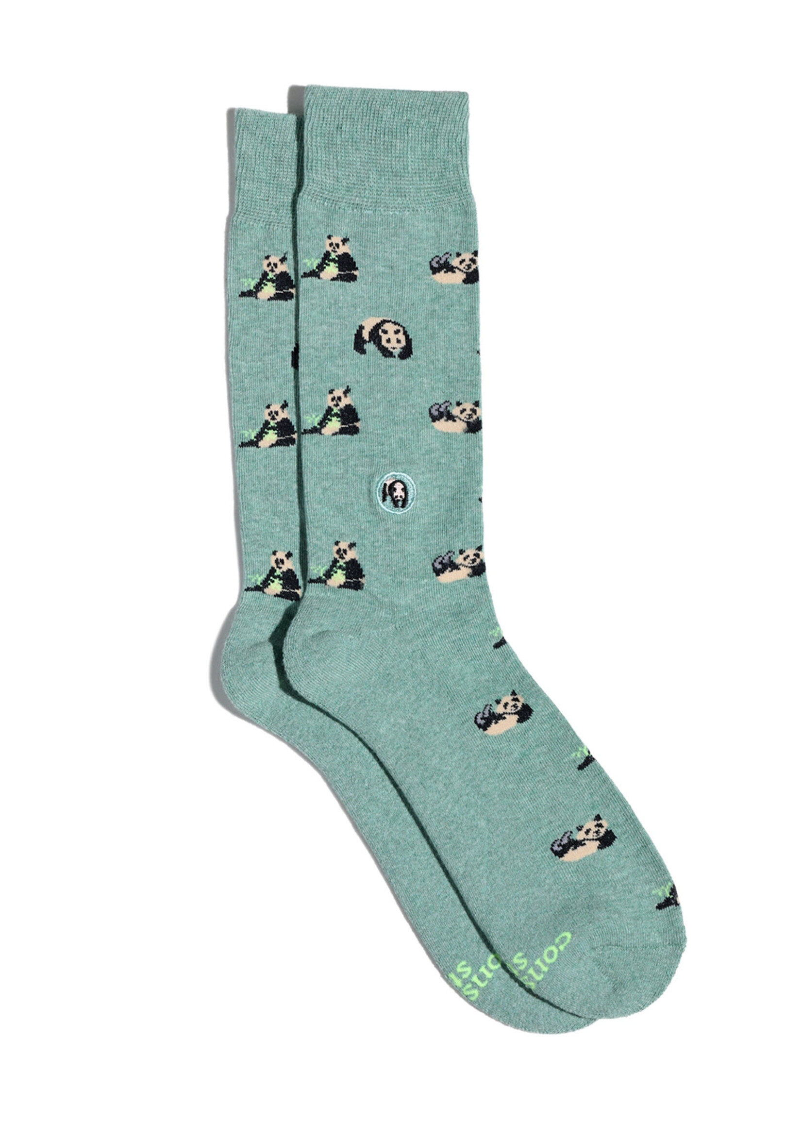Conscious Step Men's Panda Socks