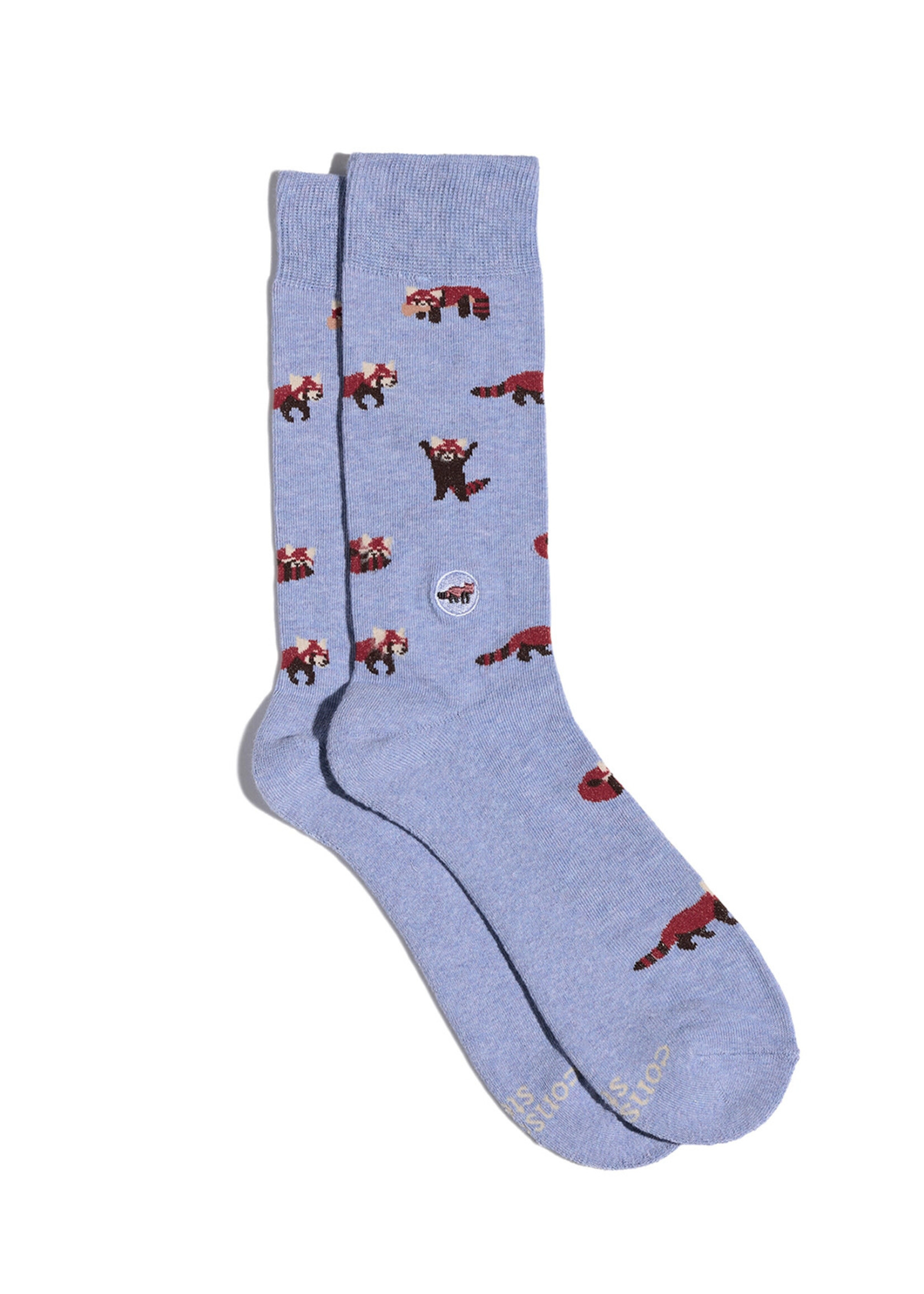 Conscious Step Men's Red Panda Socks