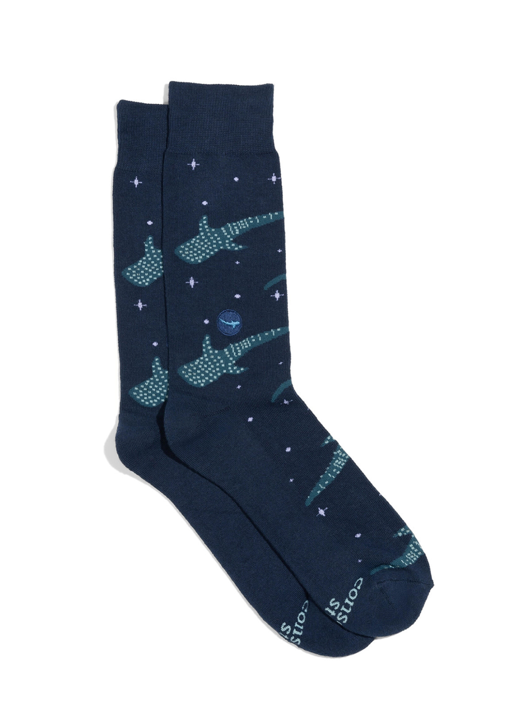 Conscious Step Men's Whale Shark Socks