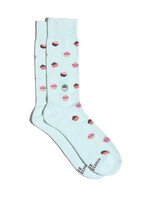 Conscious Step Women's Blue Cupcake Socks